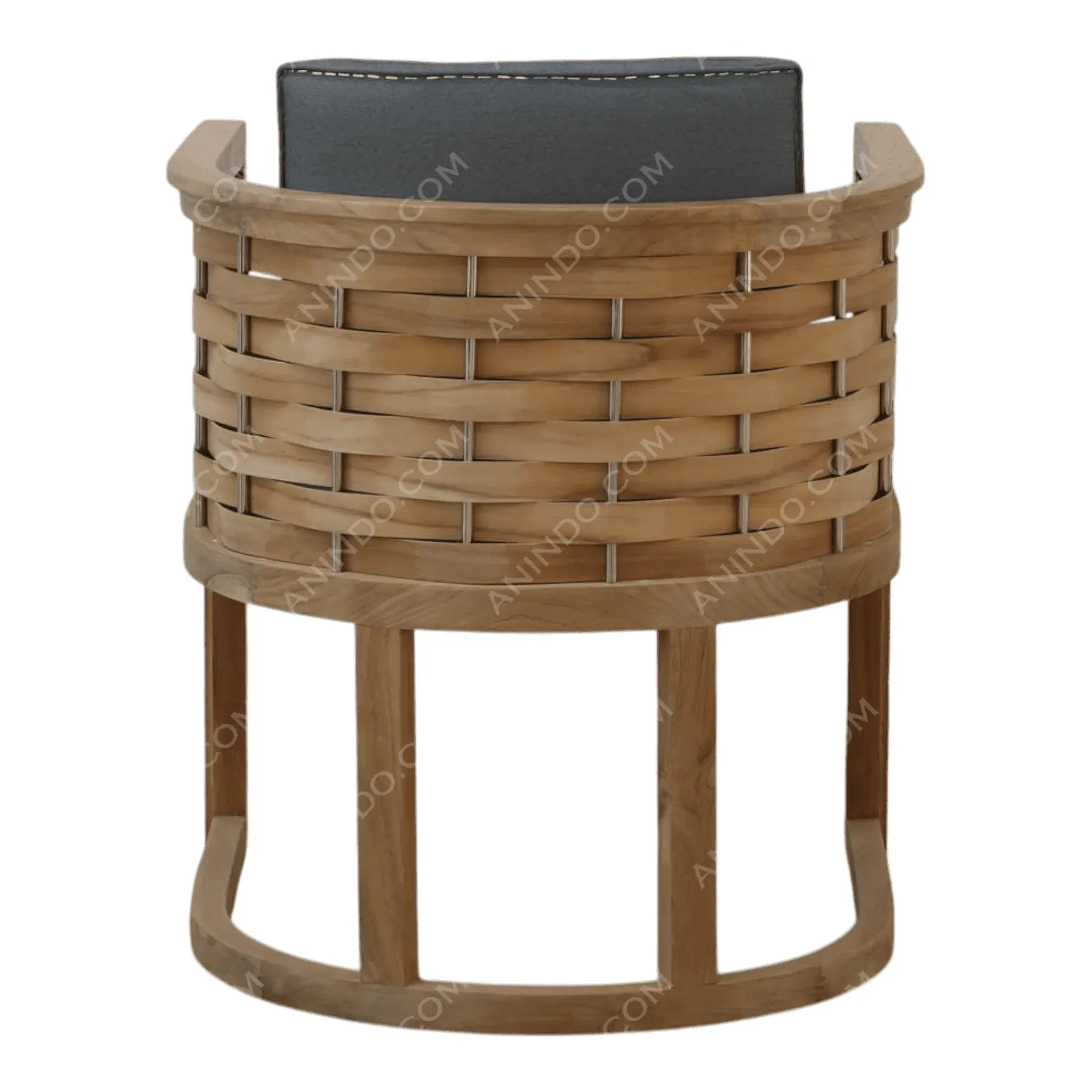 Kyoto Woven Teak Armchair - Image 7