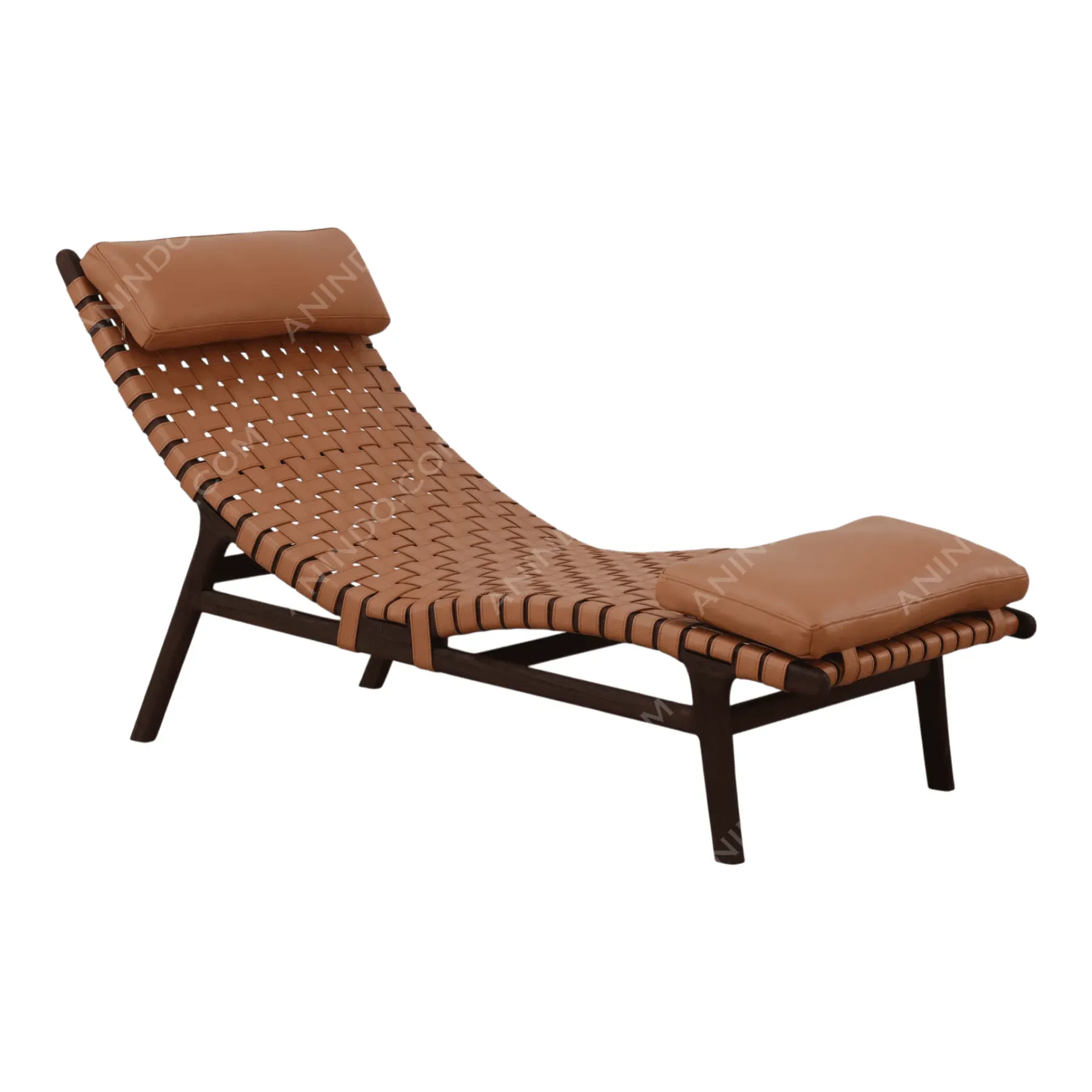 Vevay Leather Strap Lounge Chair - Image 2