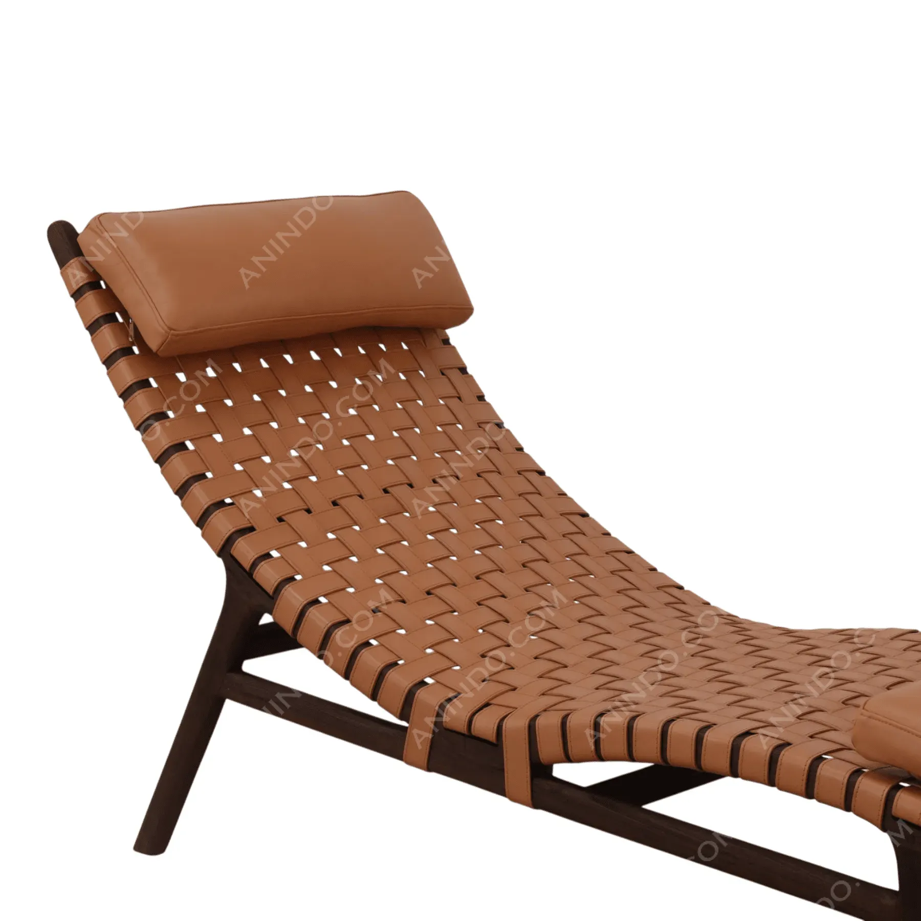 Vevay Leather Strap Lounge Chair - Image 3
