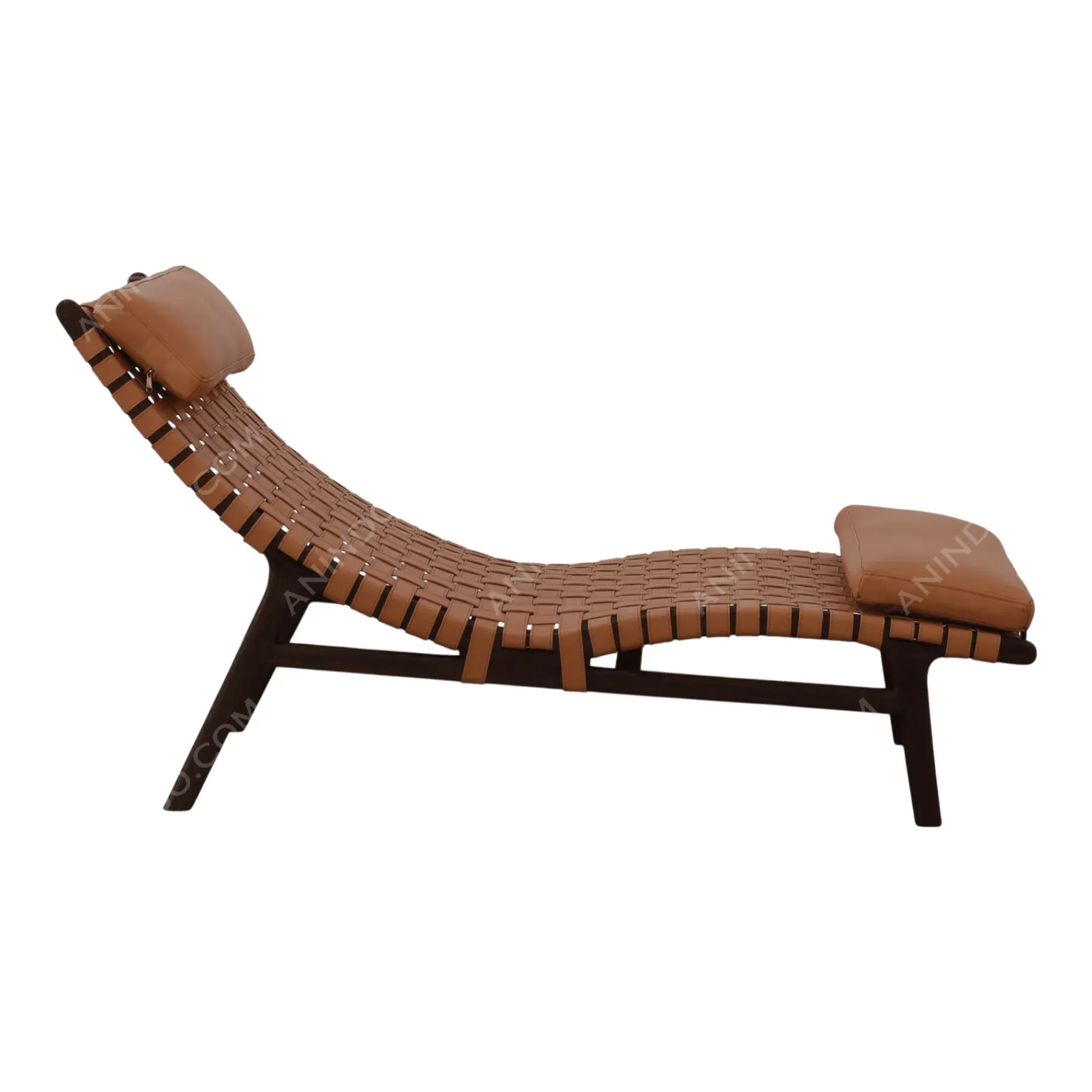 Vevay Leather Strap Lounge Chair - Image 5
