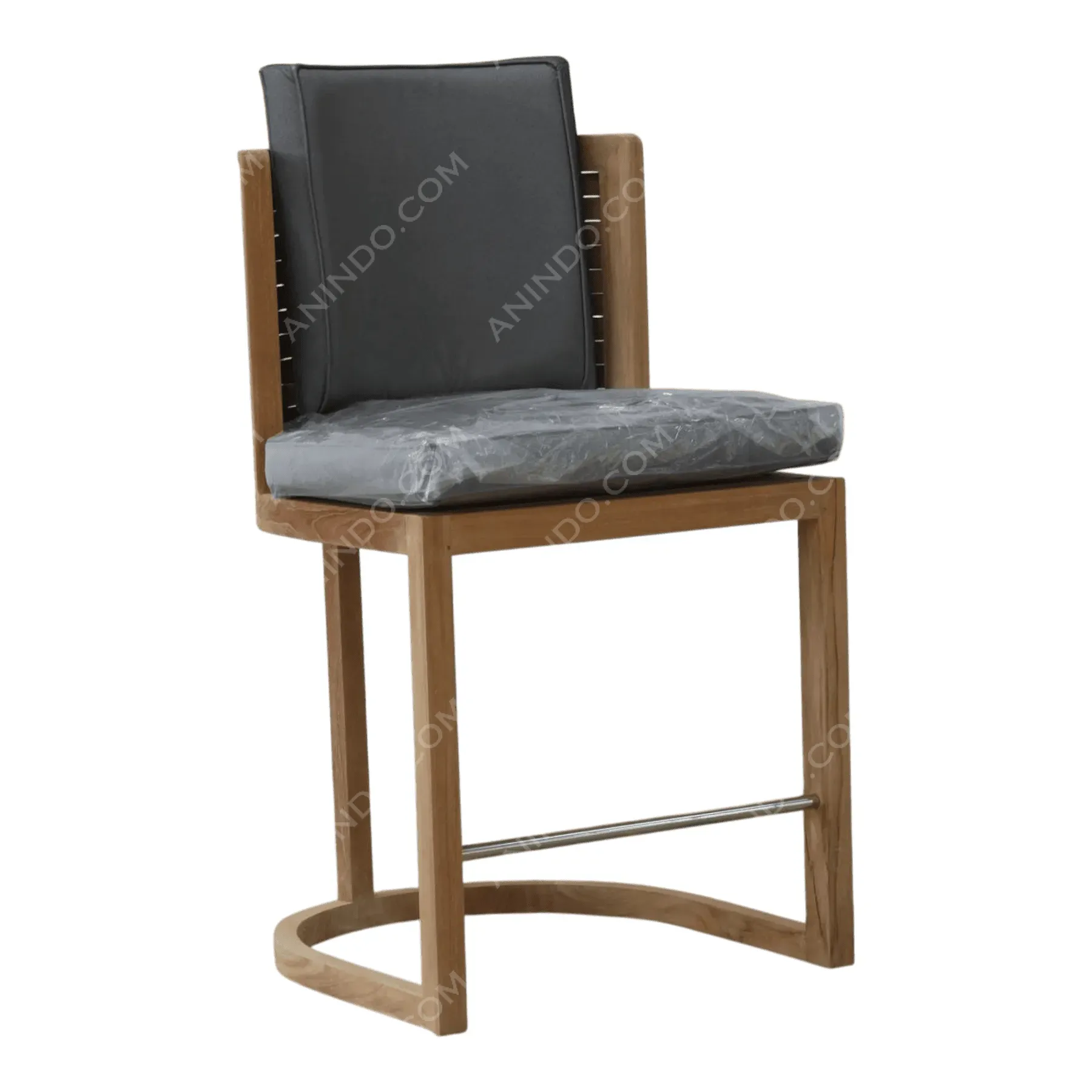 Kyoto Woven Teak Counter Stool - Image 2