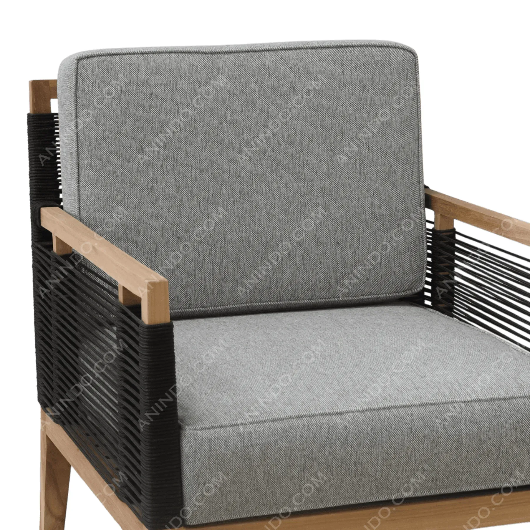 Azure Teak Lounge Chair - Image 3