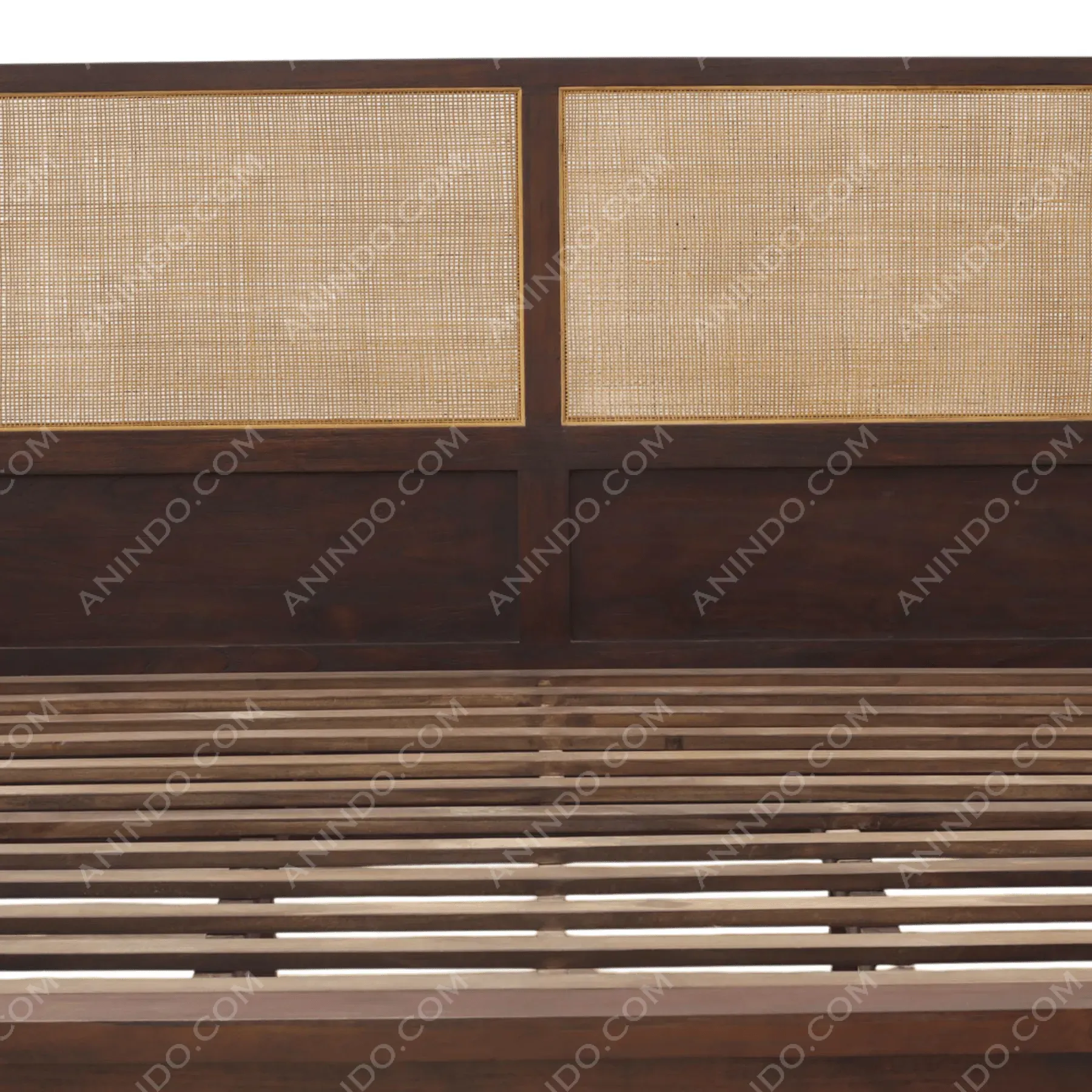 Woven Headboard Platform Bed - Image 2