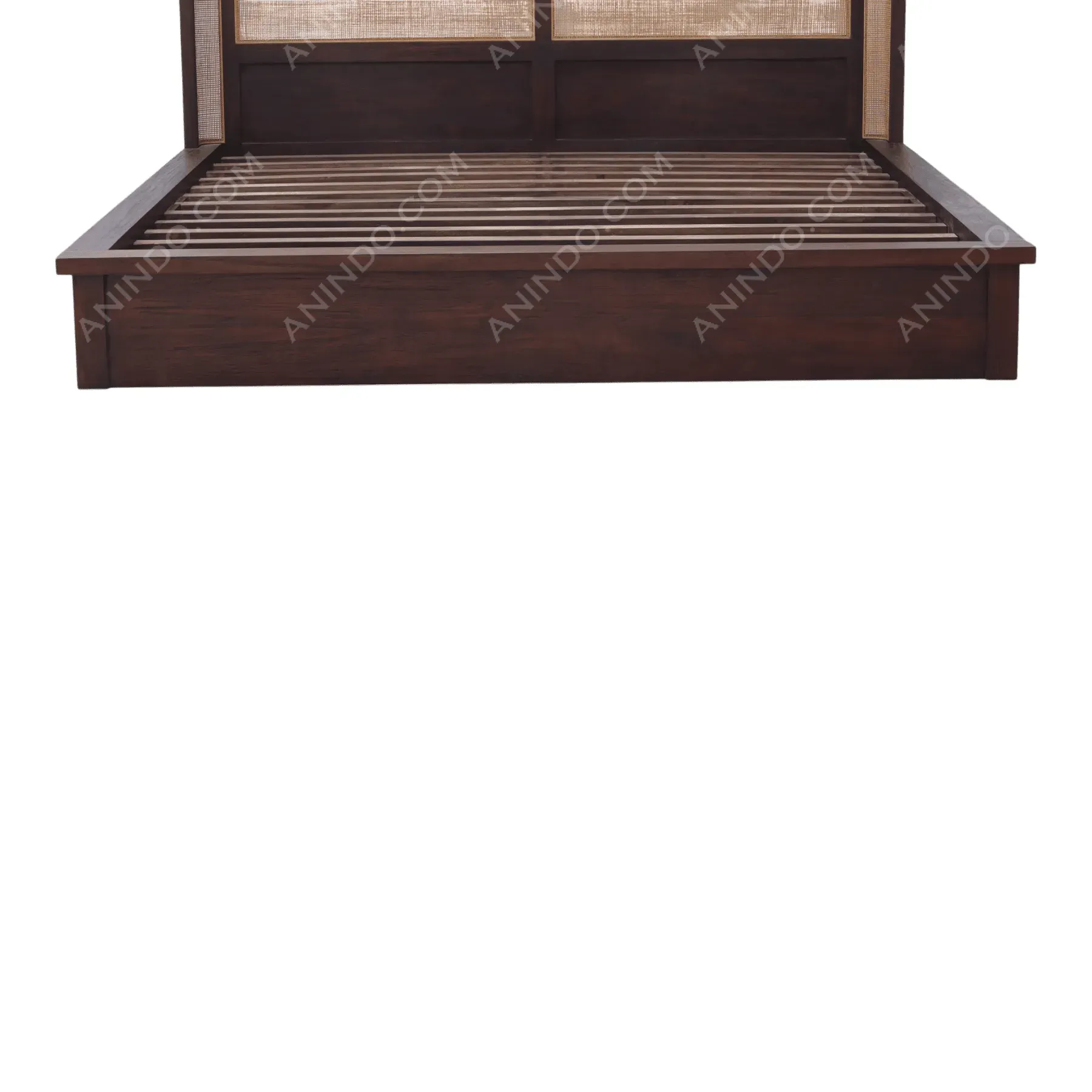 Woven Headboard Platform Bed - Image 5