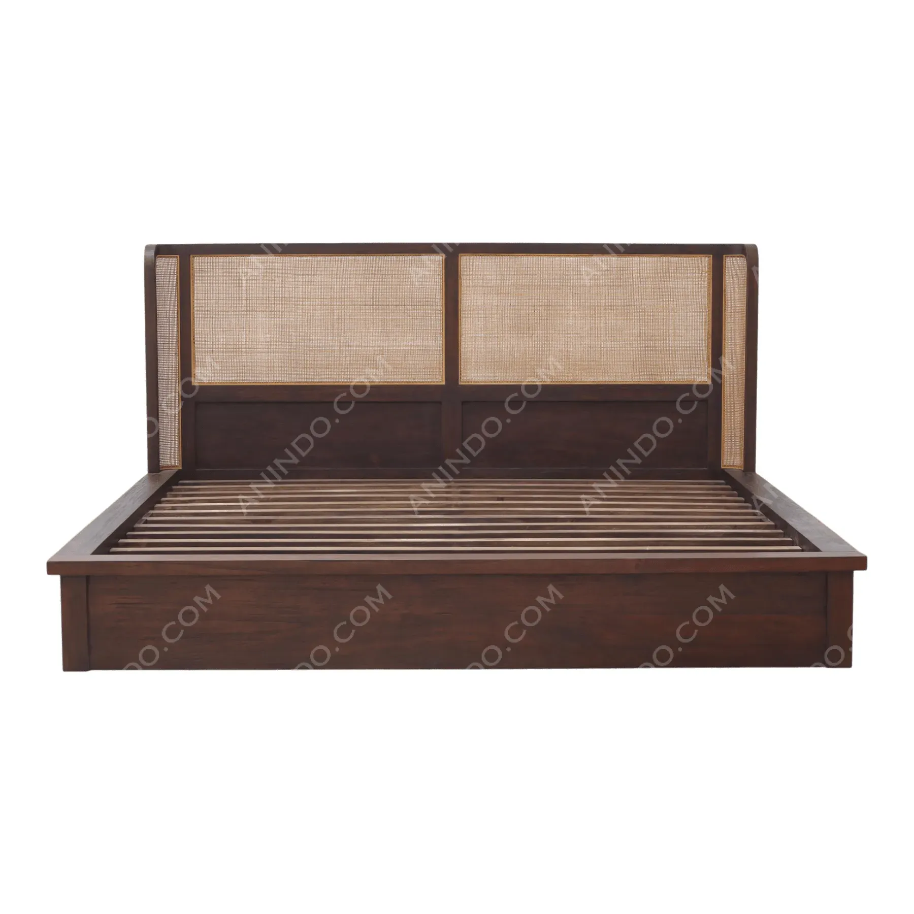 Woven Headboard Platform Bed - Image 6