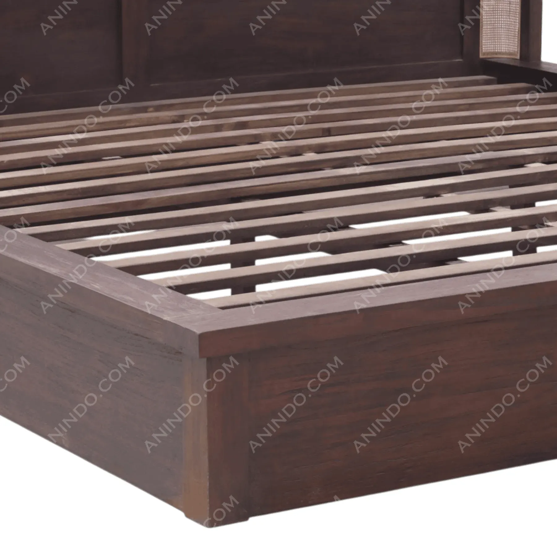 Woven Headboard Platform Bed - Image 8