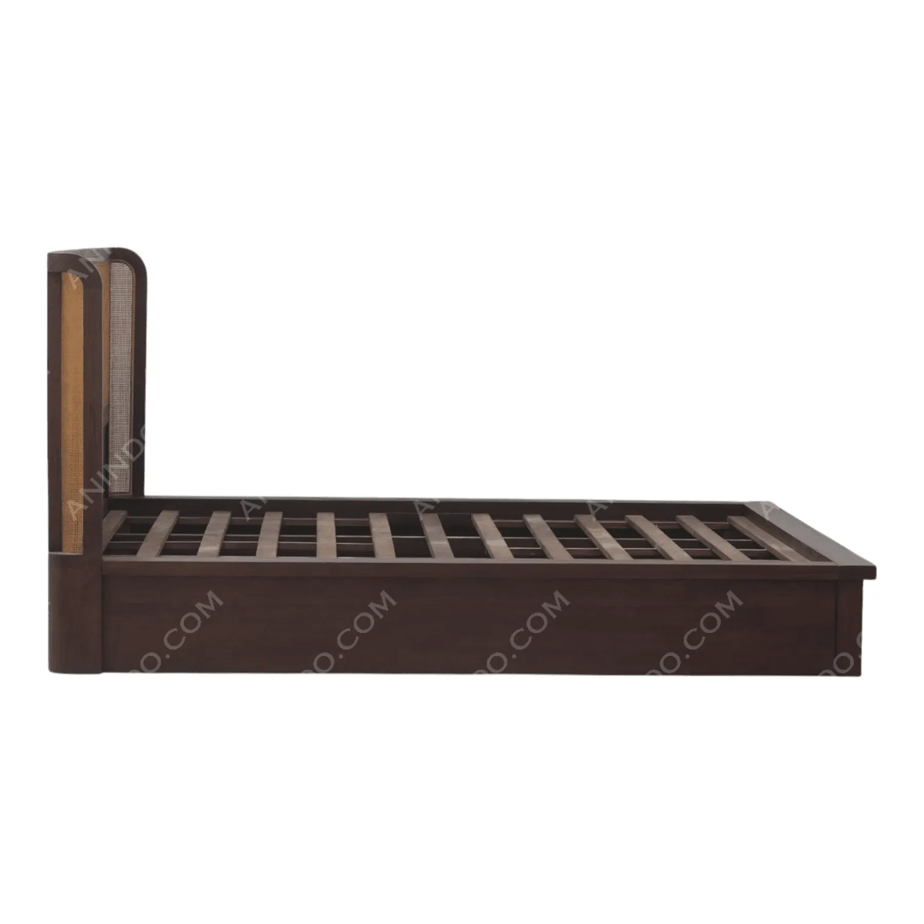 Woven Headboard Platform Bed - Image 9