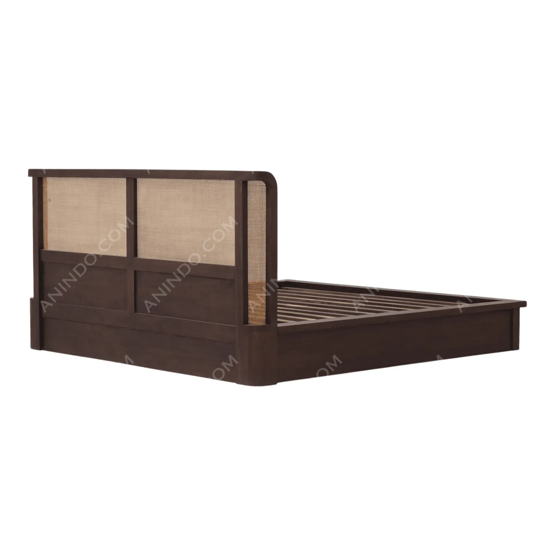 Woven Headboard Platform Bed - Image 10
