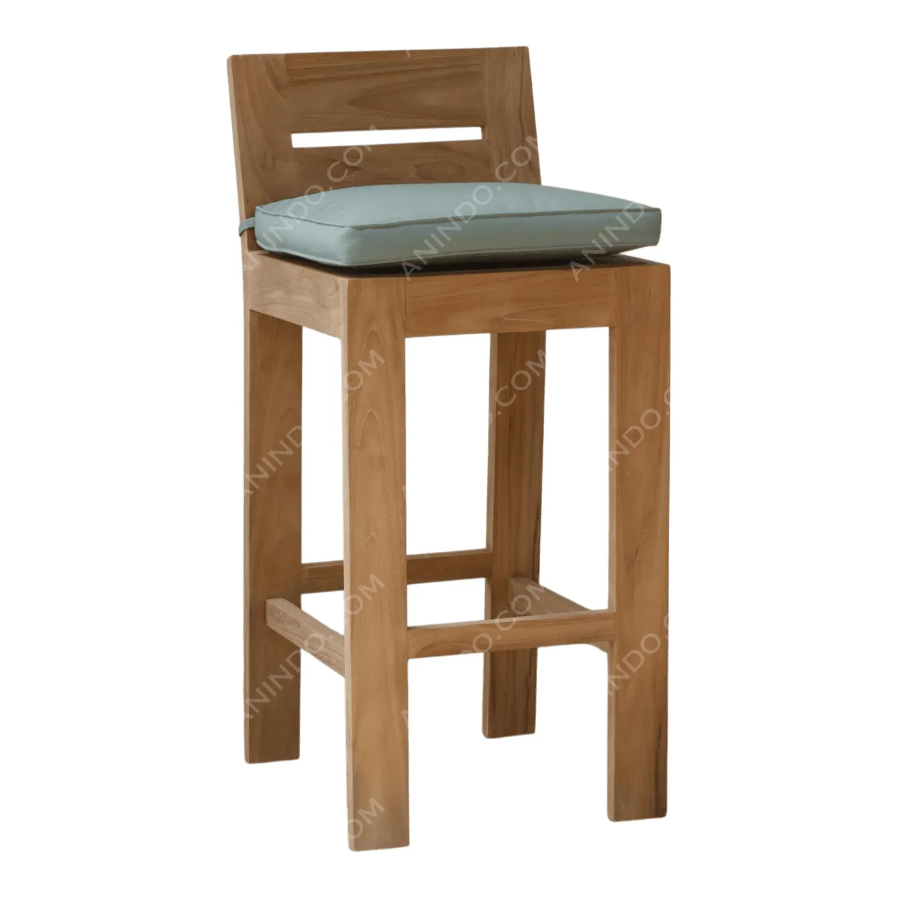 Classic Teak Bar Stool - Image 2