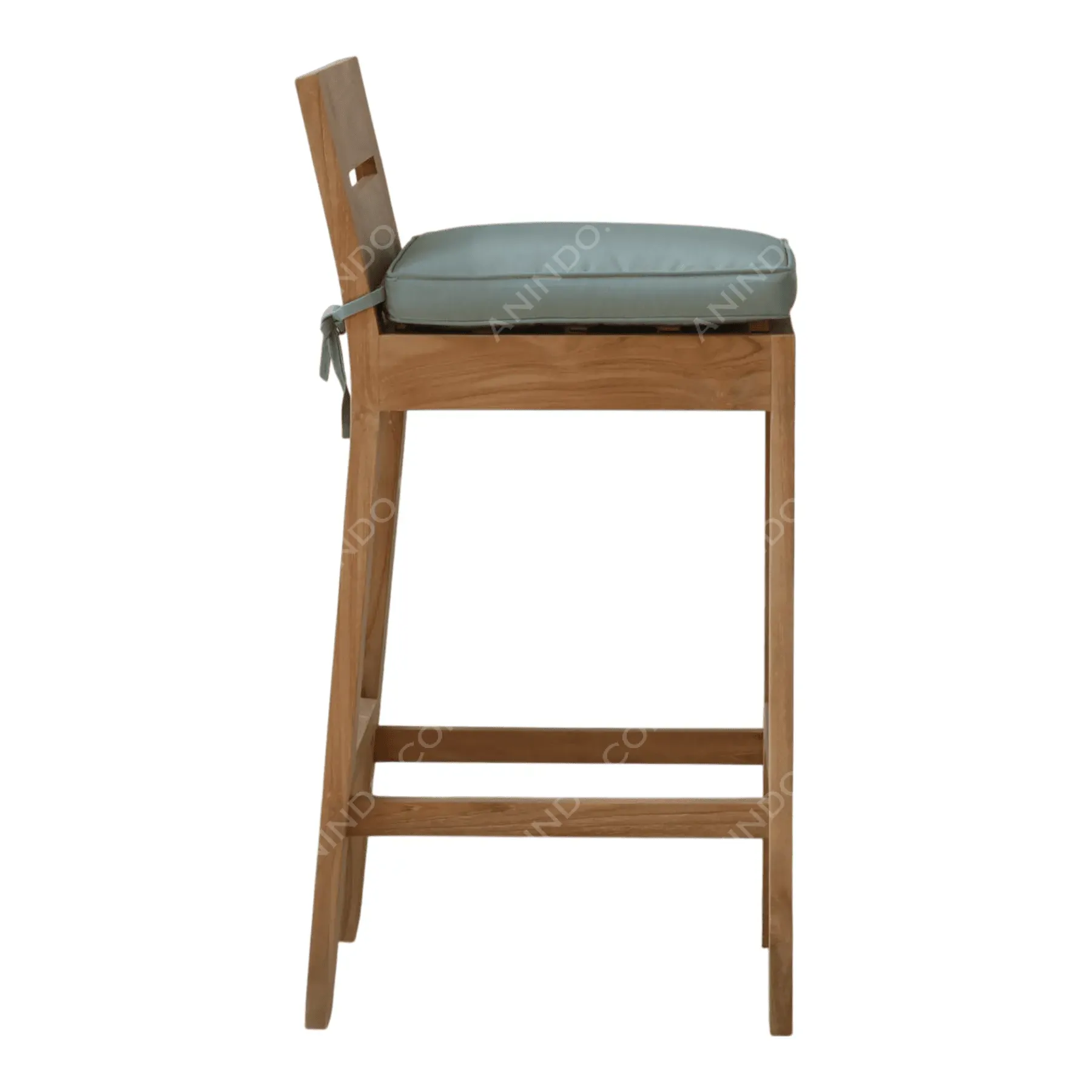 Classic Teak Bar Stool - Image 4