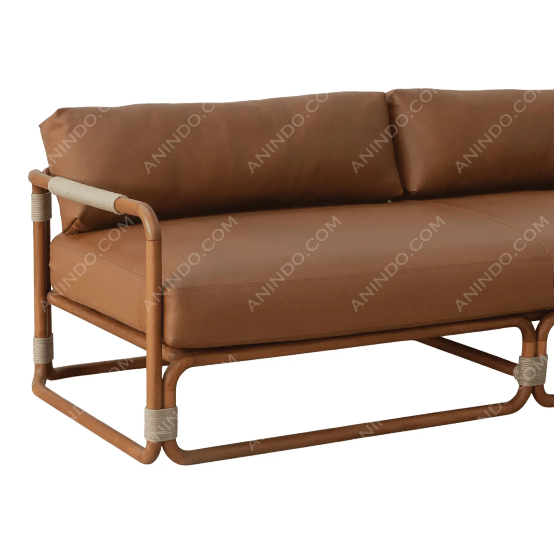 Riviera Leather Sofa - Image 3