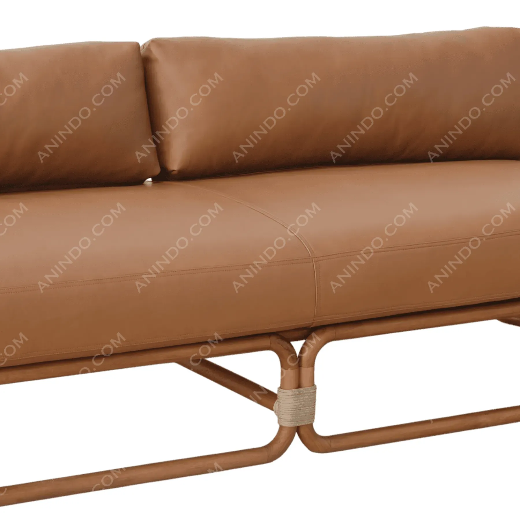 Riviera Leather Sofa - Image 4