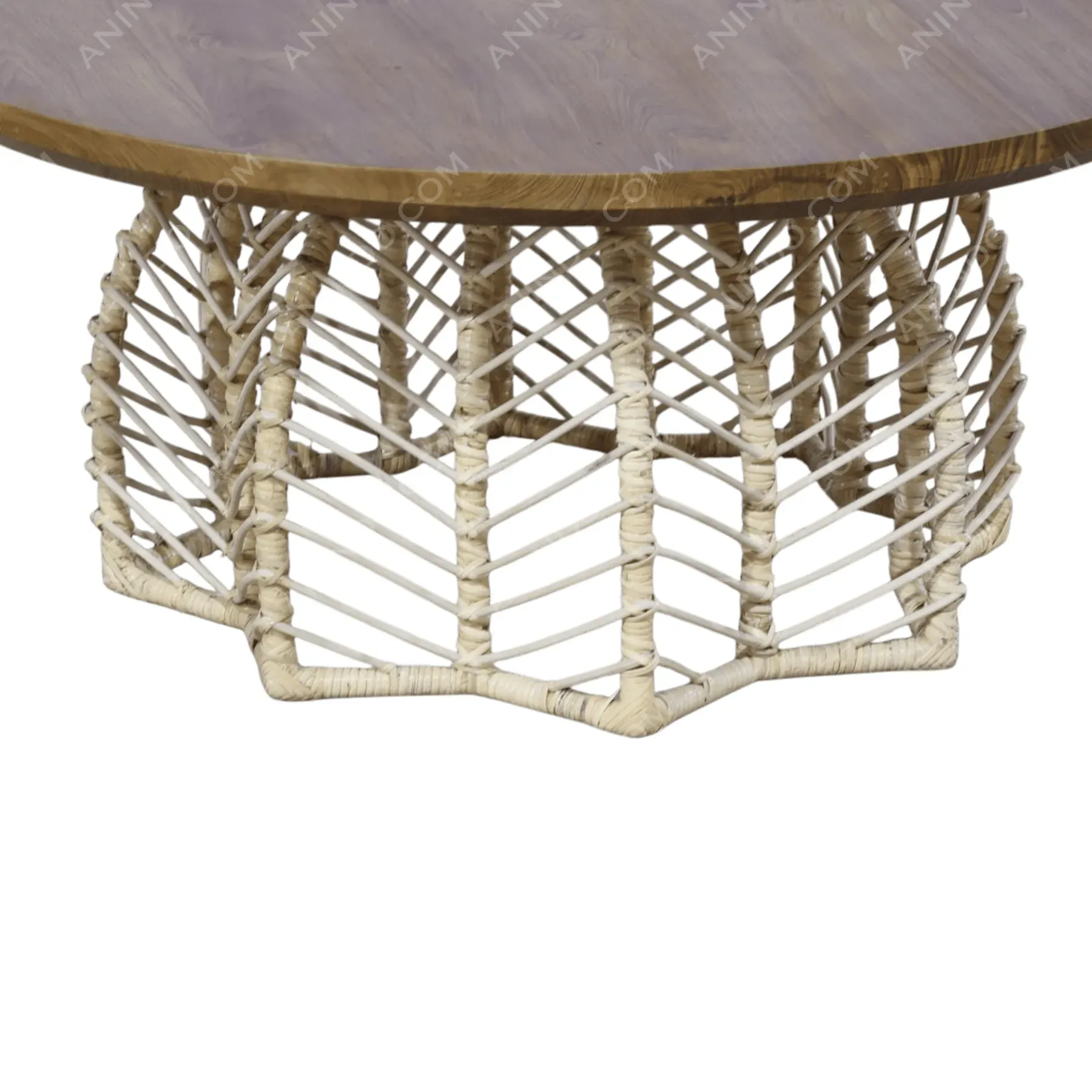 Chevron Weave Coffee Table - Image 2