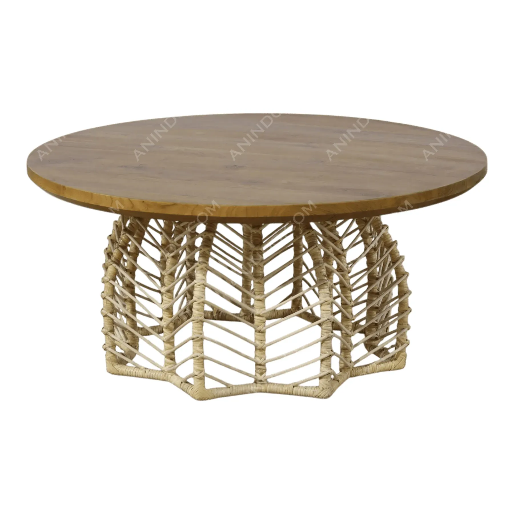 Chevron Weave Coffee Table