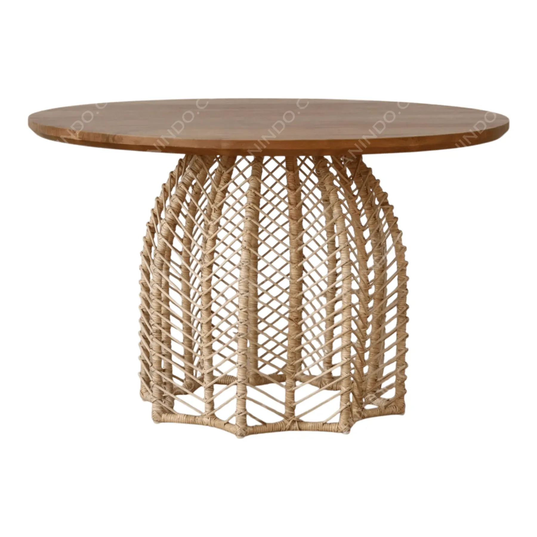 Chevron Weave Side Table
