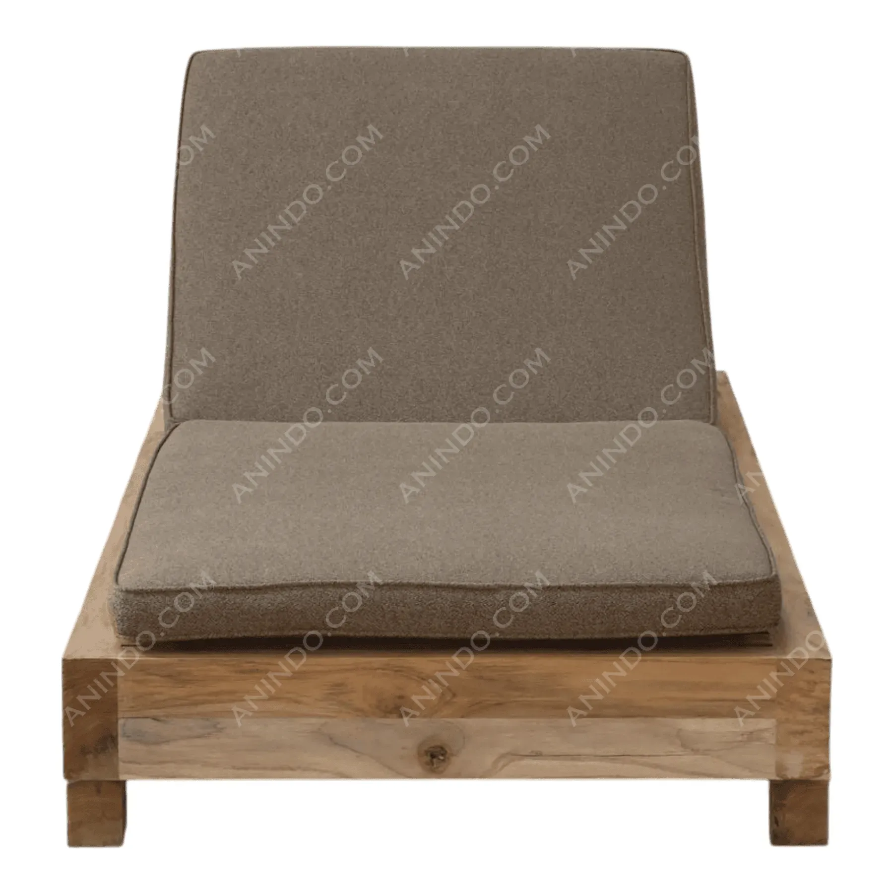 Kōbē Armless Seat (Rustic Teak)