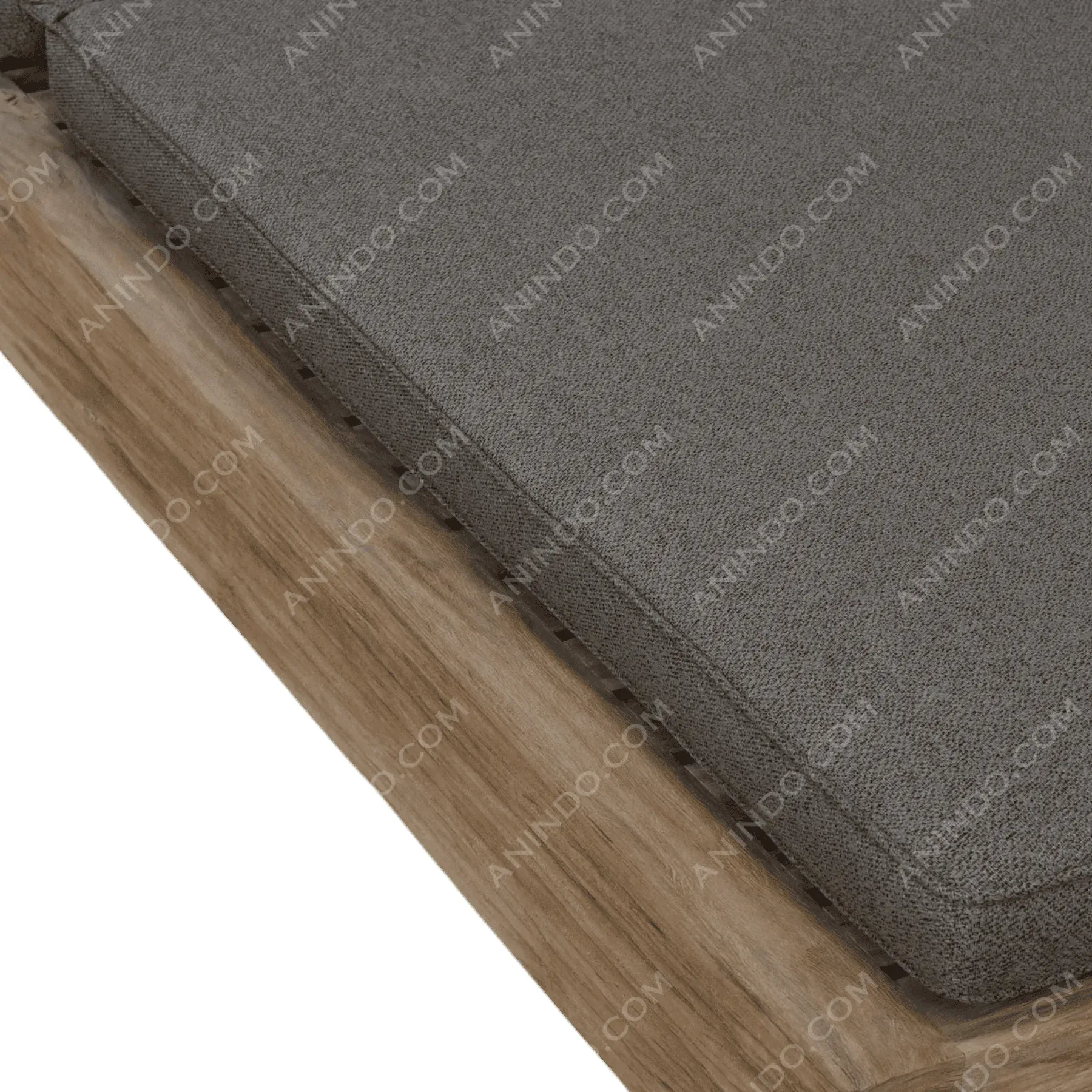 Kōbē Armless Seat (Rustic Teak) - Image 5