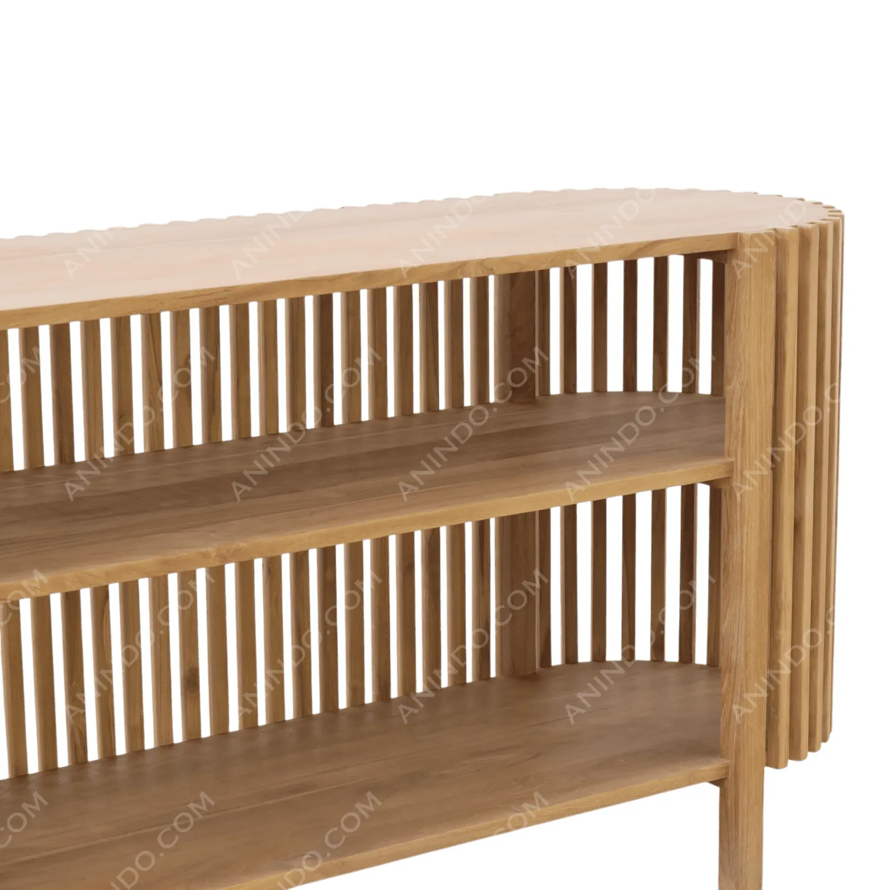 Slatted Barrel Sideboard - Image 4