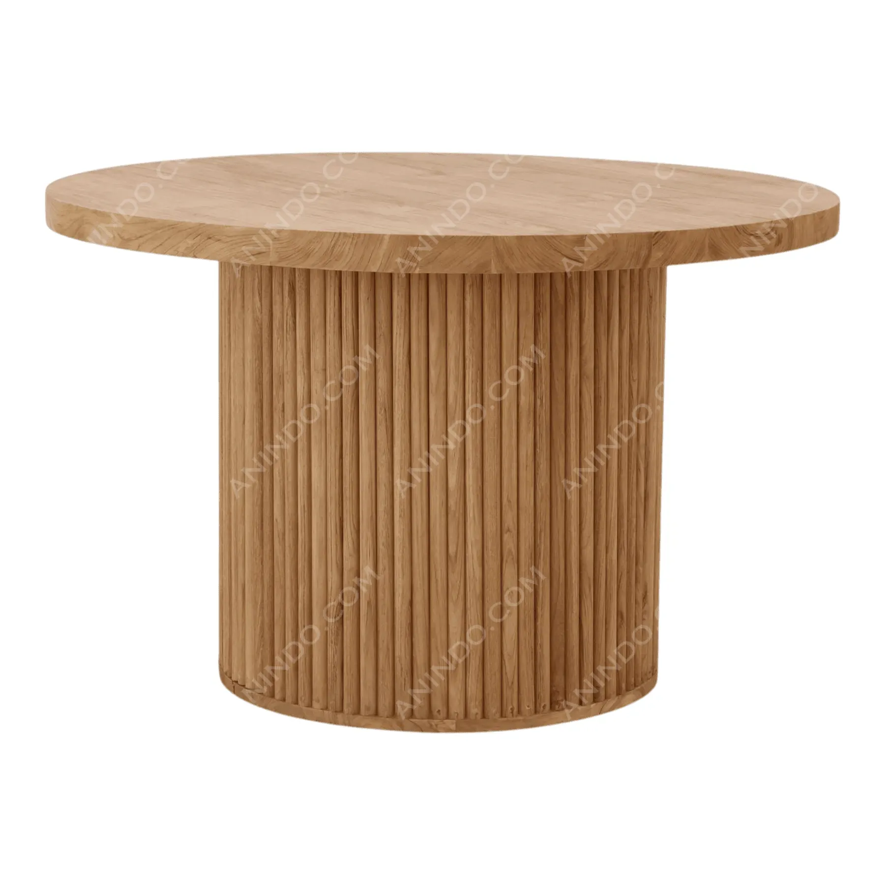 Grand Fluted Pedestal Dining Table