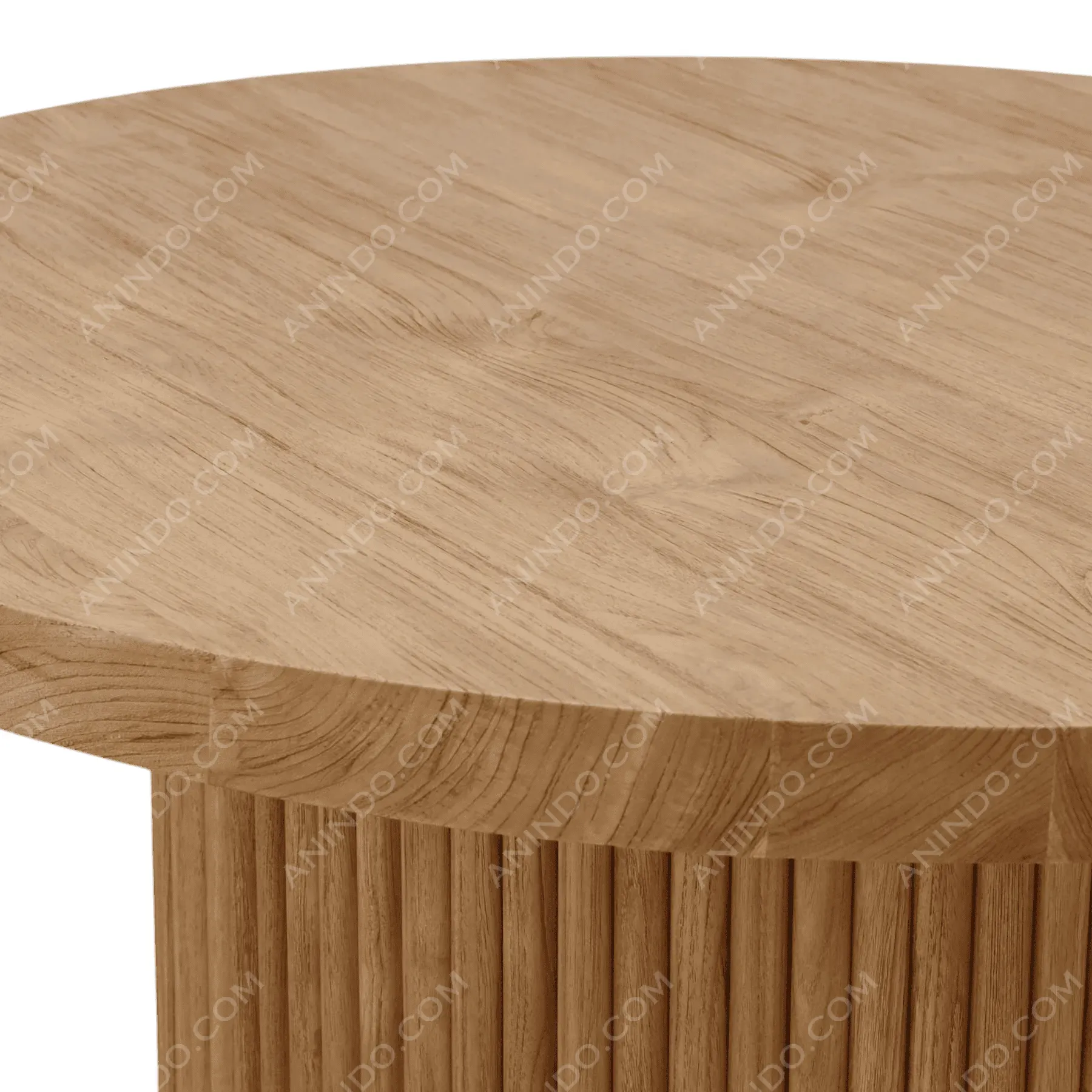 Grand Fluted Pedestal Dining Table - Image 2