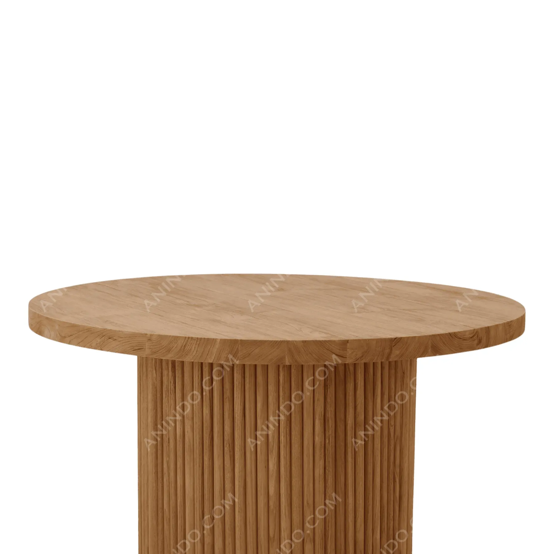 Grand Fluted Pedestal Dining Table - Image 4