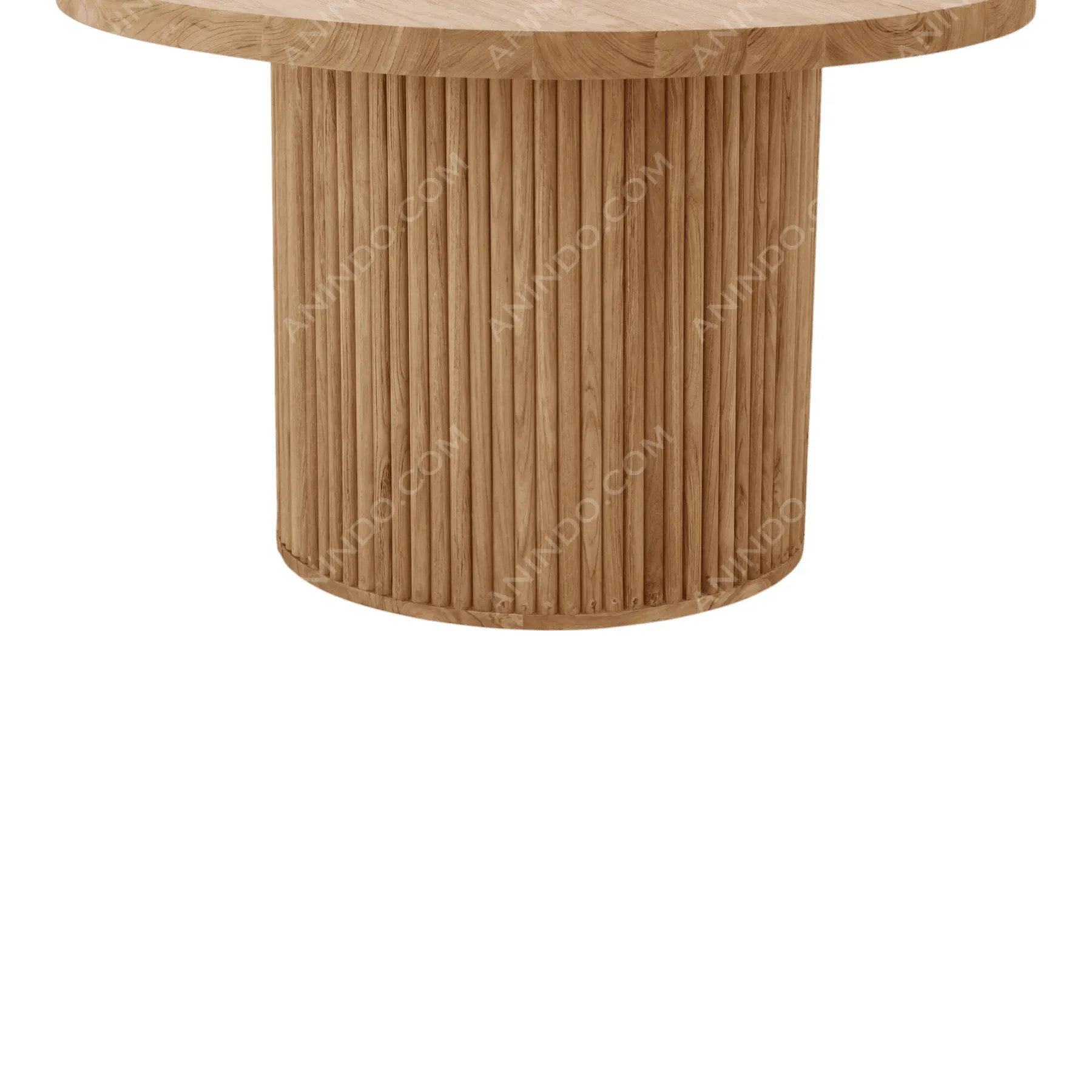 Grand Fluted Pedestal Dining Table - Image 5