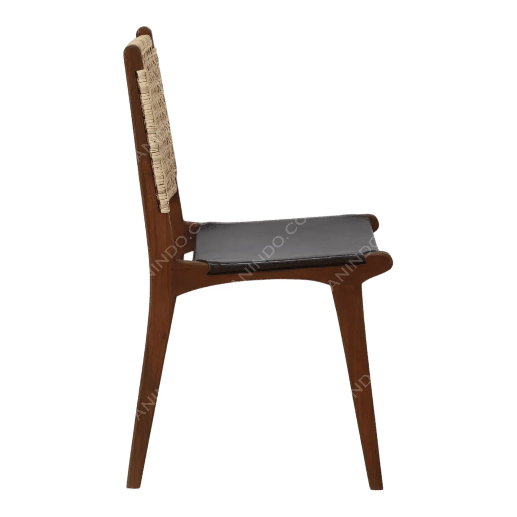 Heritage Cane and Leather Dining Chair - Image 5