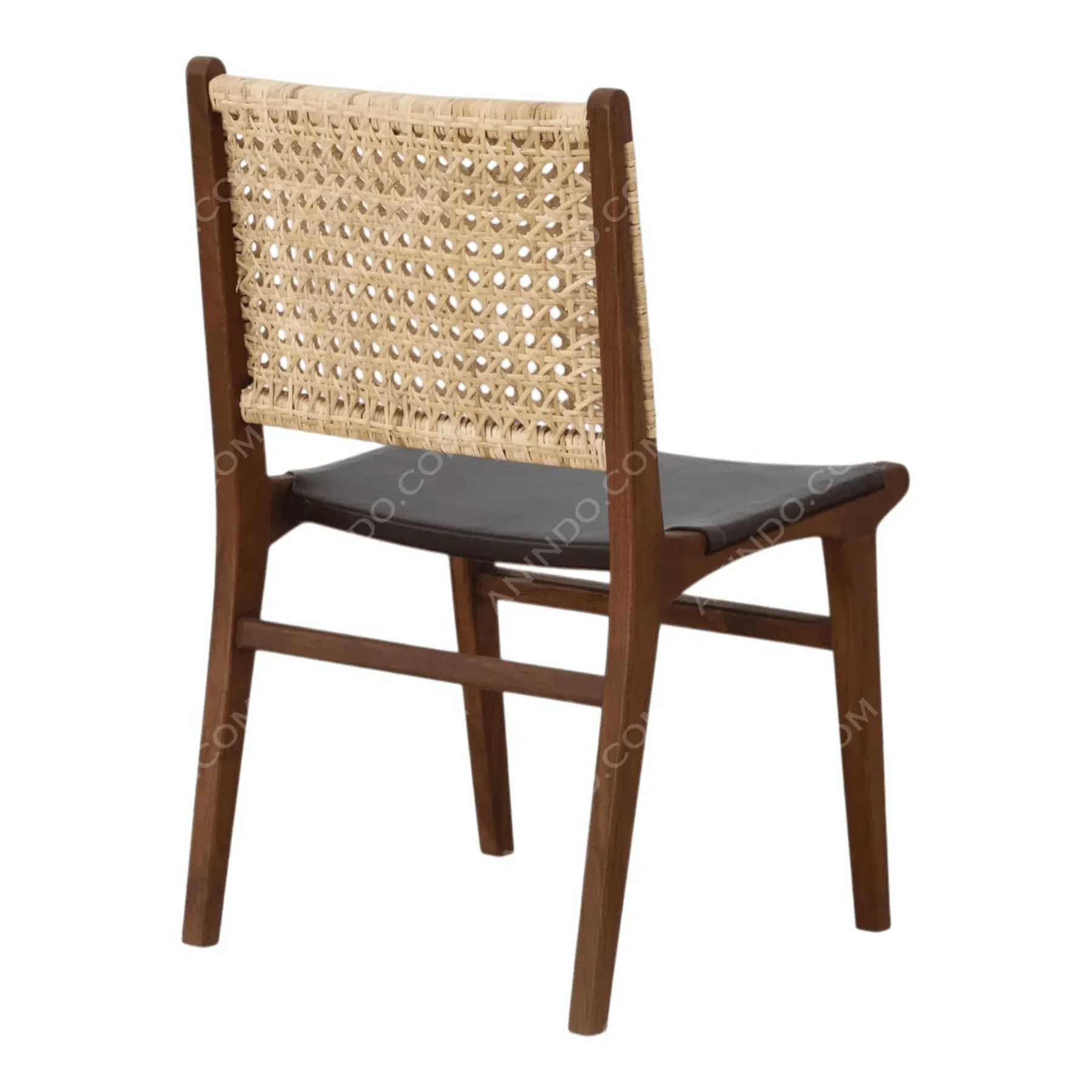 Heritage Cane and Leather Dining Chair - Image 6
