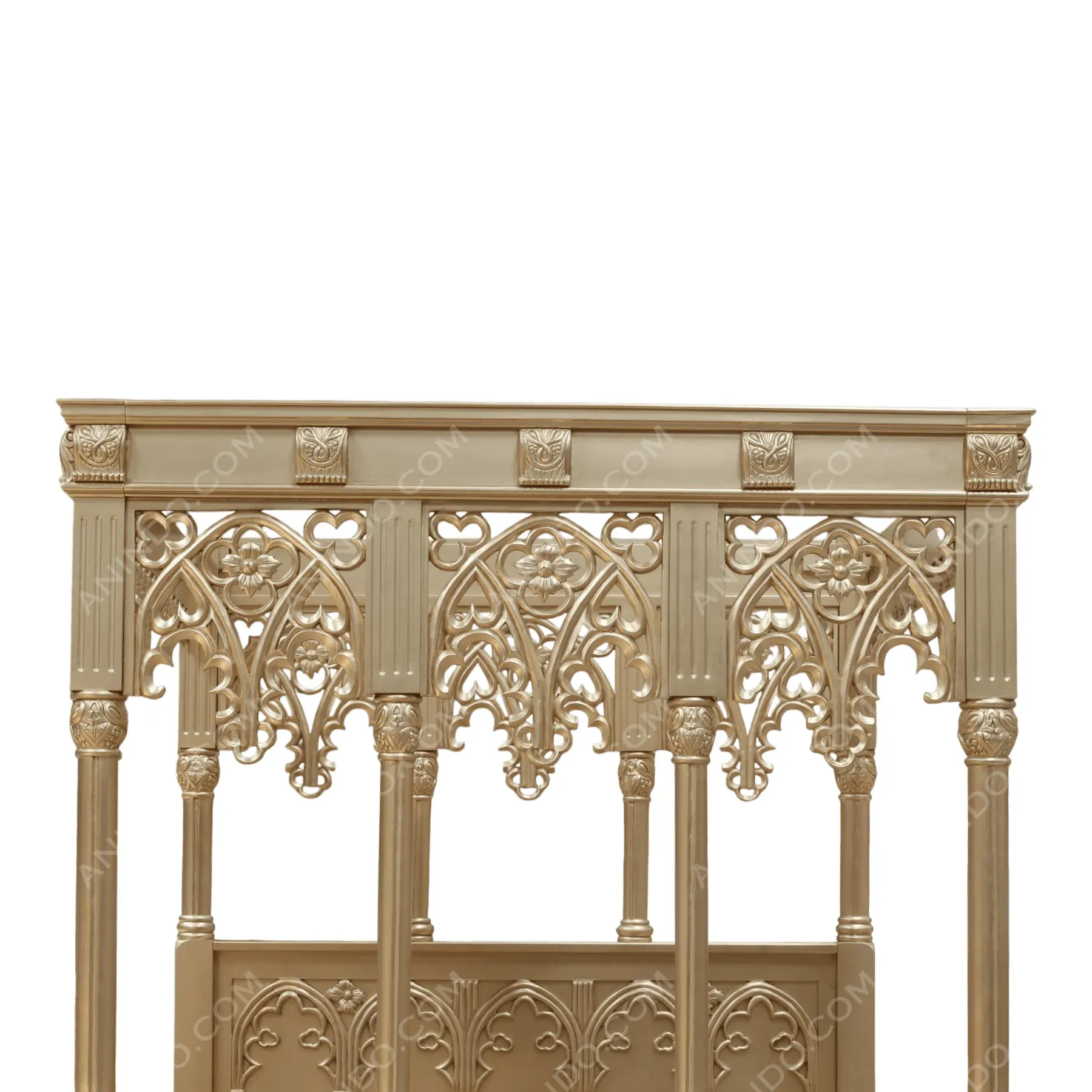 Golden Gothic Canopy Bed - Image 2