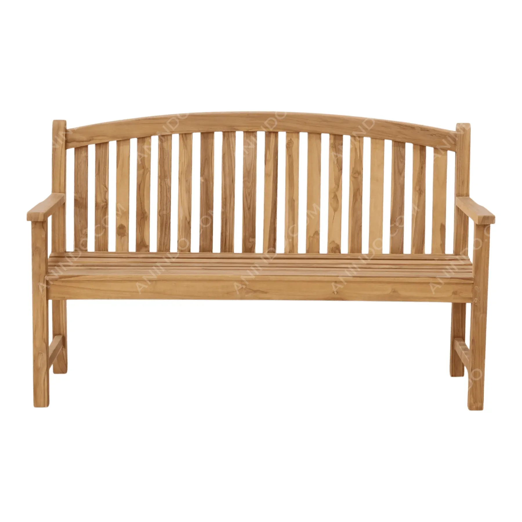 Arched Slatted Garden Bench