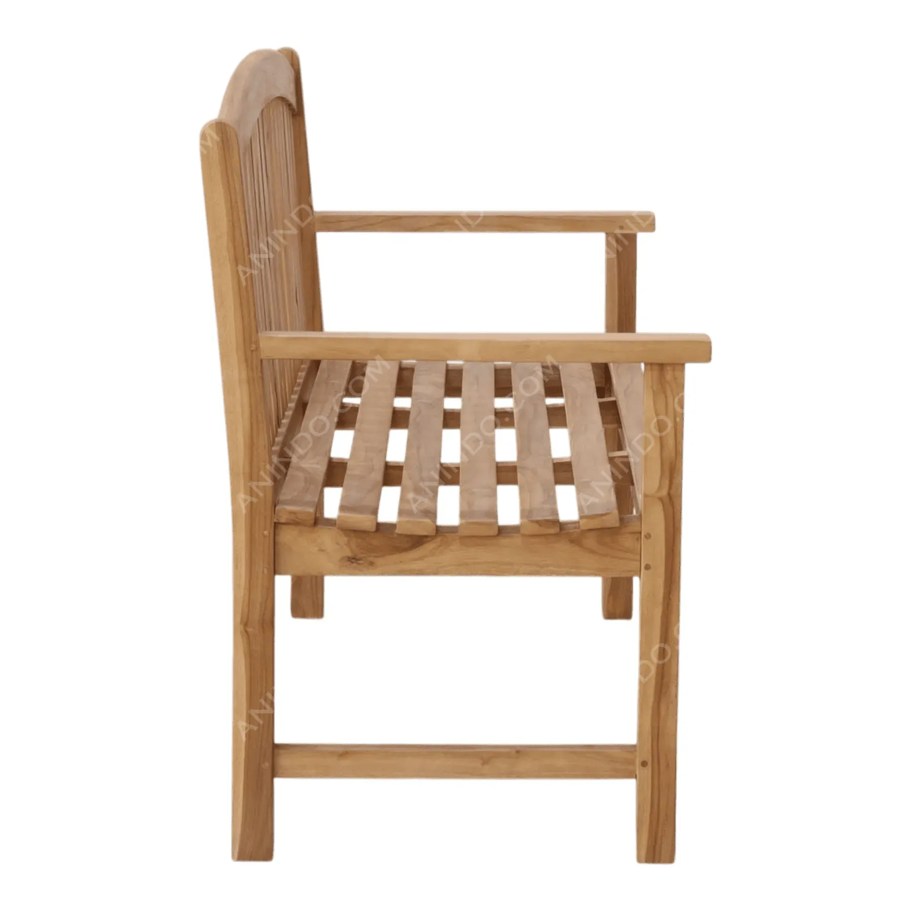 Arched Slatted Garden Bench - Image 4