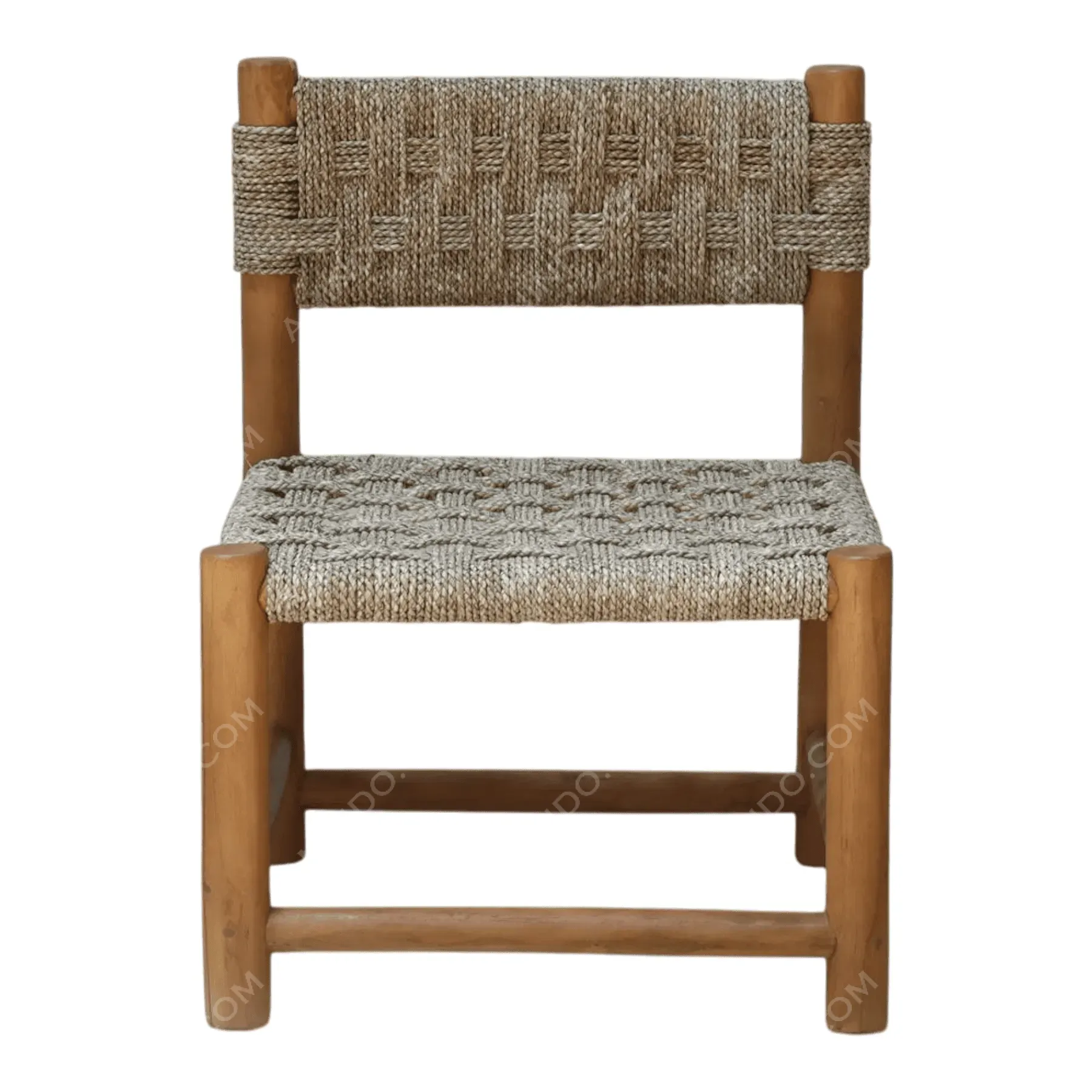 Thick-Woven Jute Dining Chair