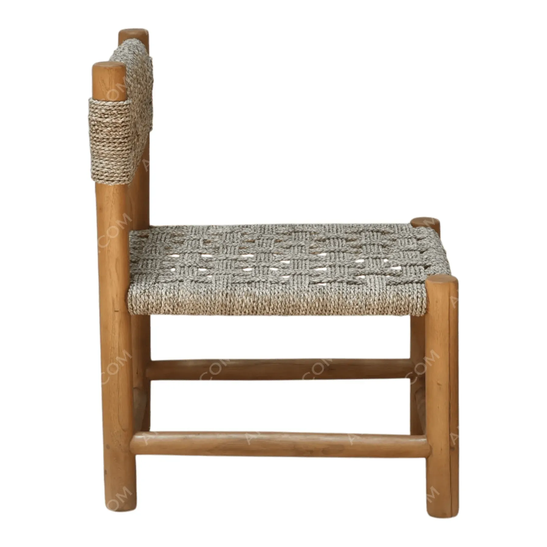 Thick-Woven Jute Dining Chair - Image 5