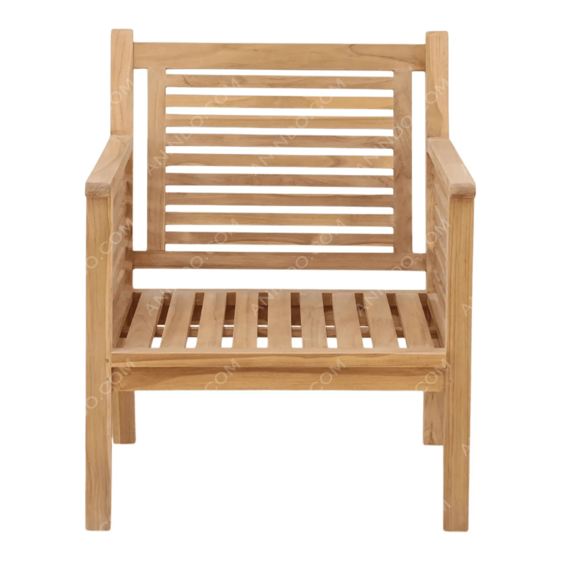 Slatted Club Armchair (Outdoor)