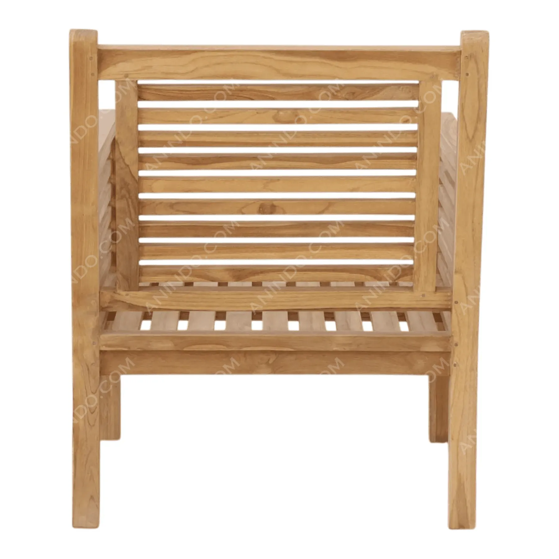 Slatted Club Armchair (Outdoor) - Image 5