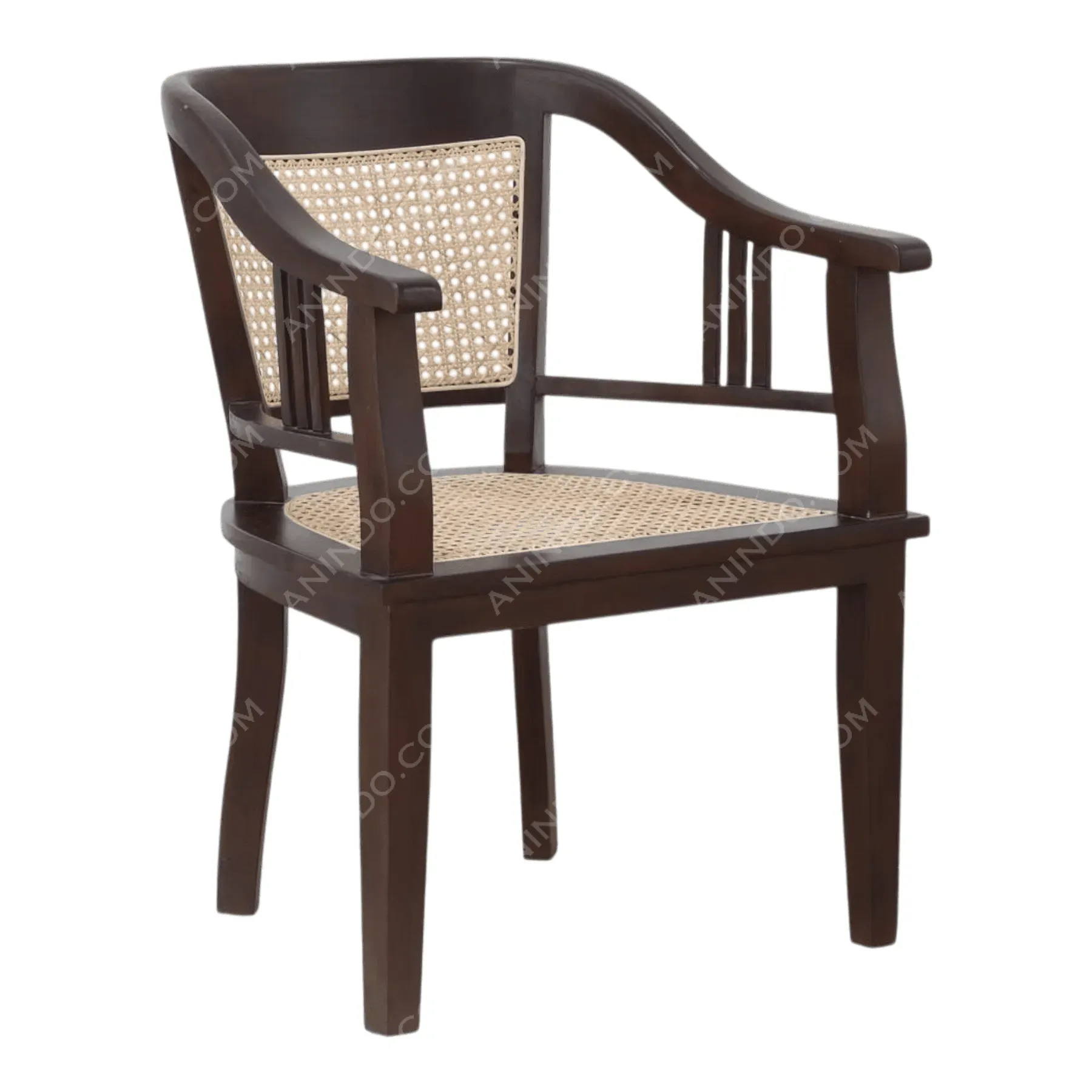 Dark Cane Armchair - Image 2