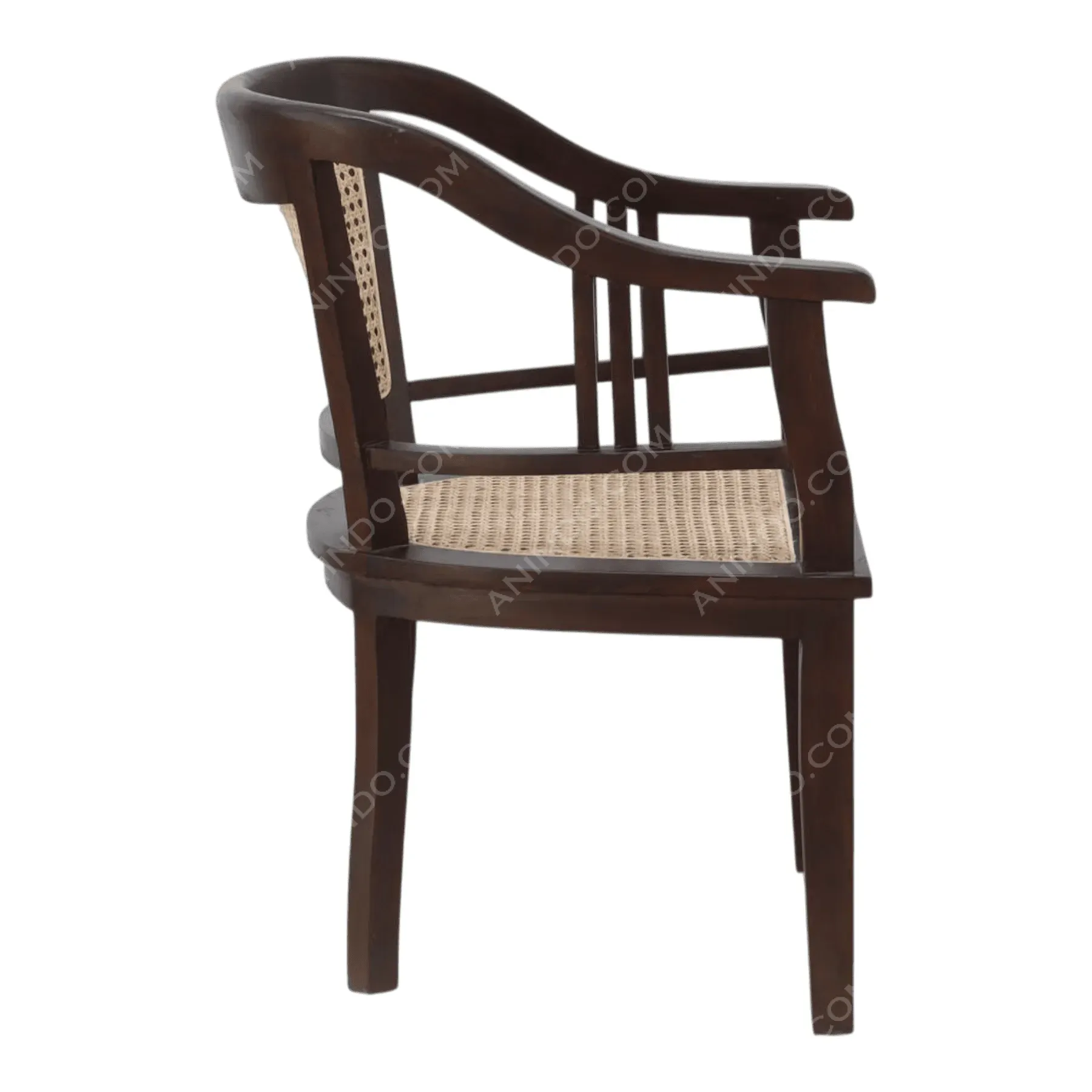 Dark Cane Armchair - Image 4