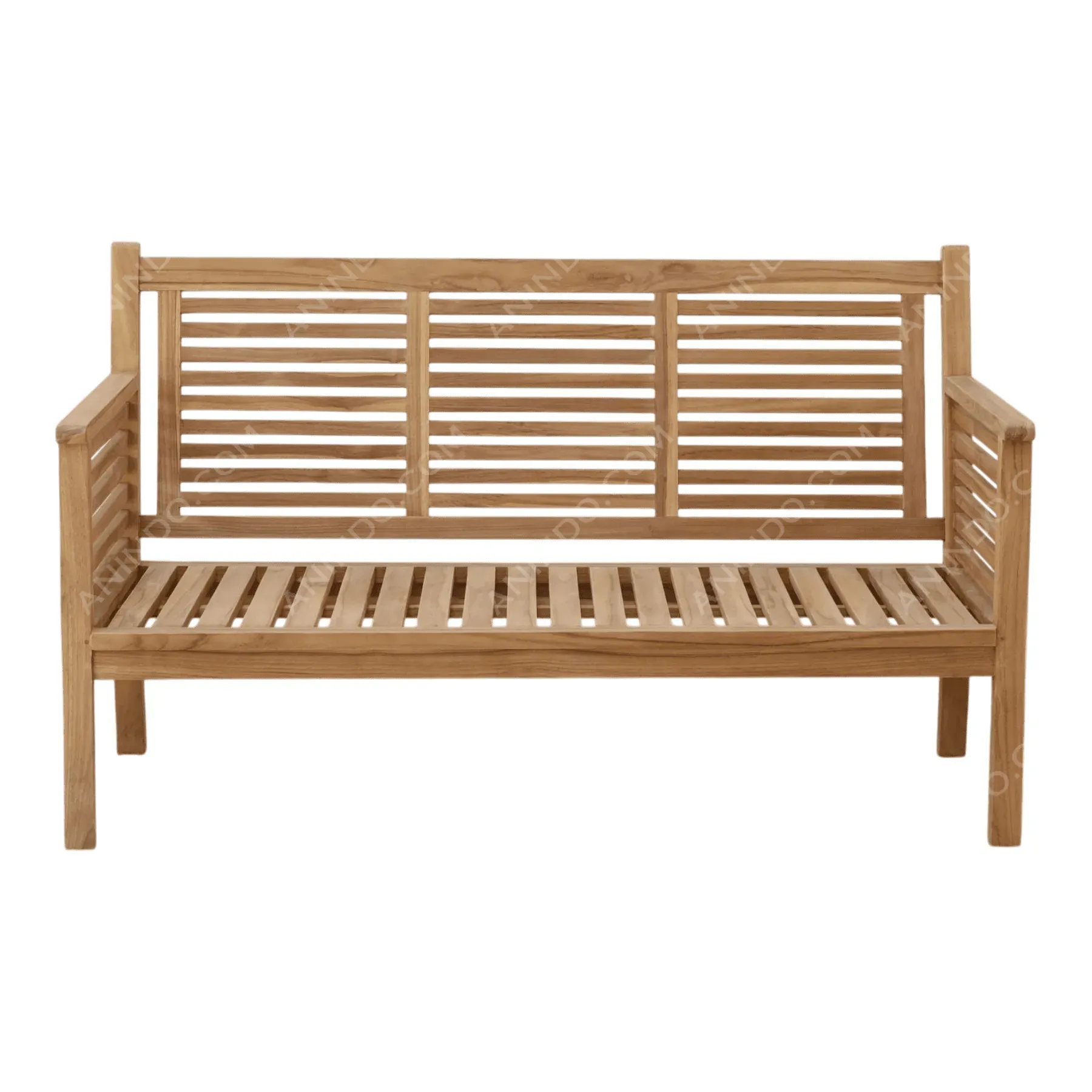 Horizontal Louver Garden Bench