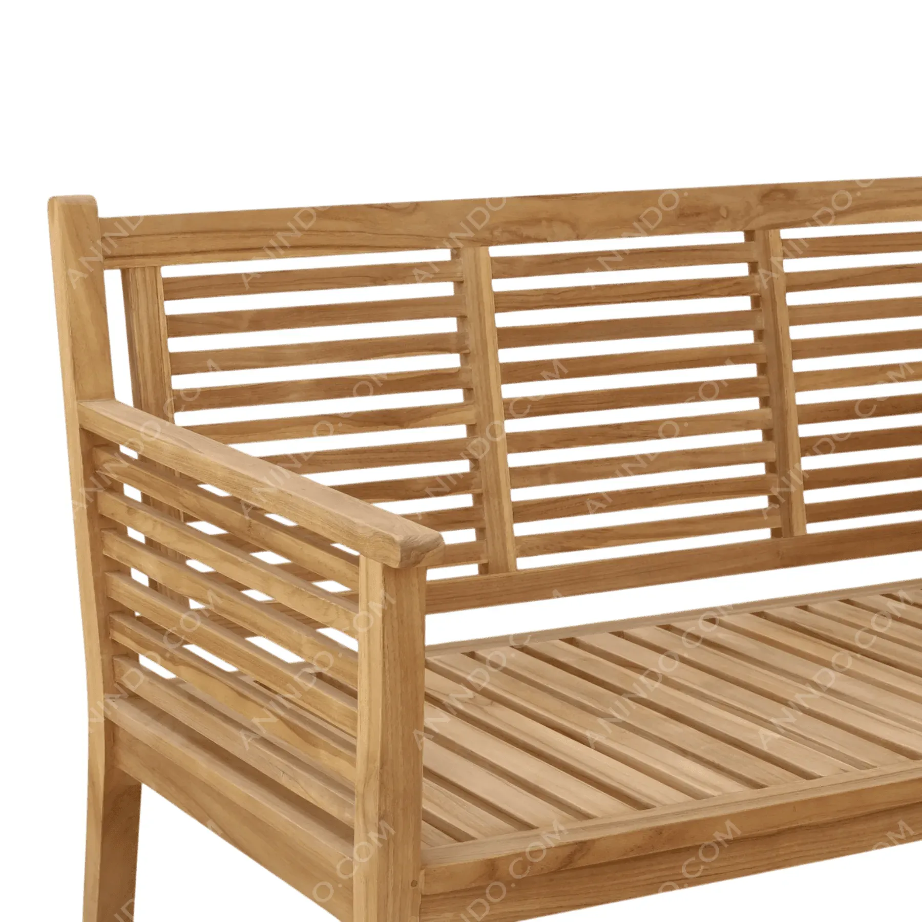 Horizontal Louver Garden Bench - Image 3