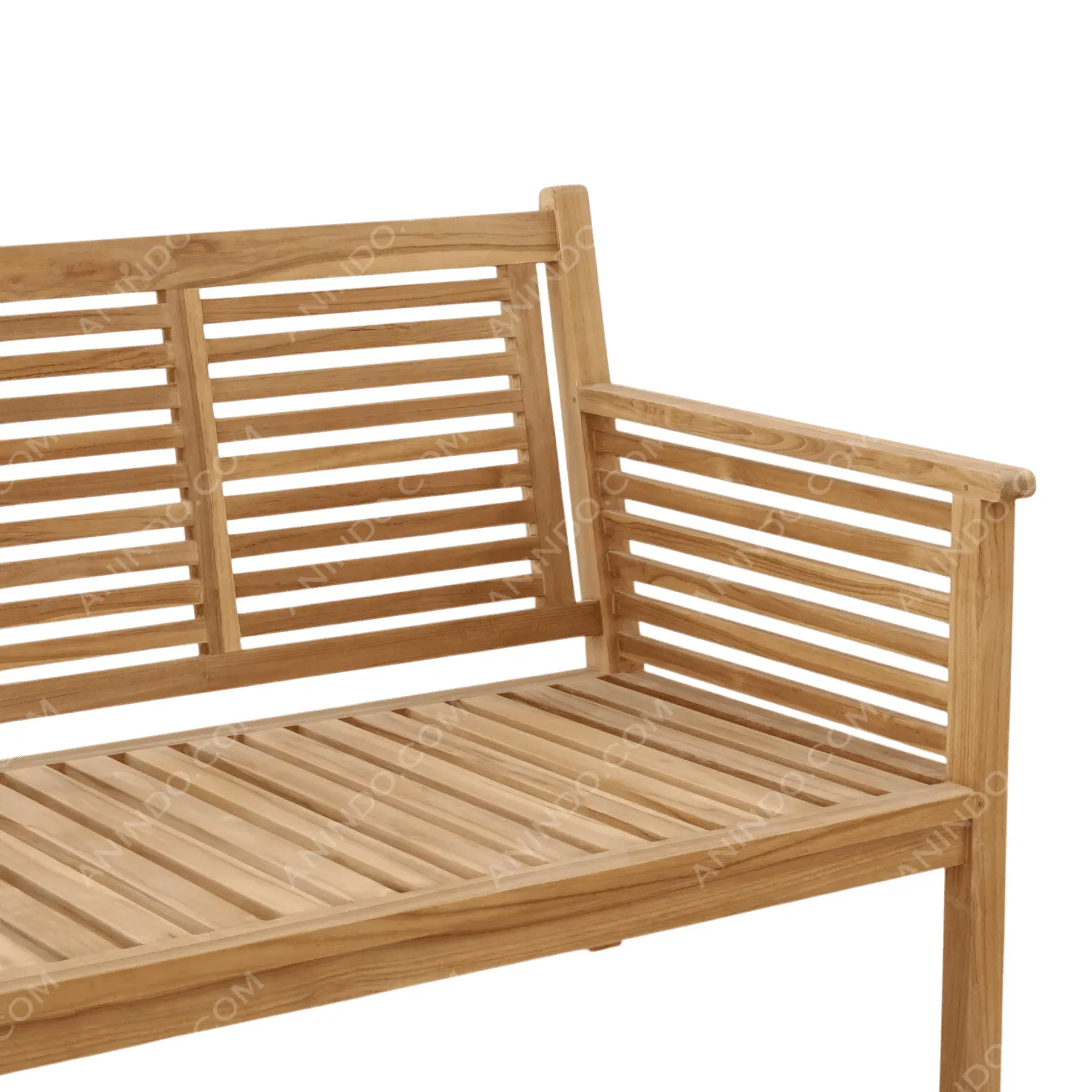 Horizontal Louver Garden Bench - Image 4