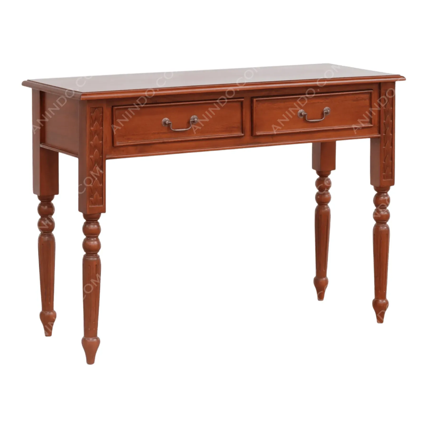 Carved Turned-Leg Console - Image 2