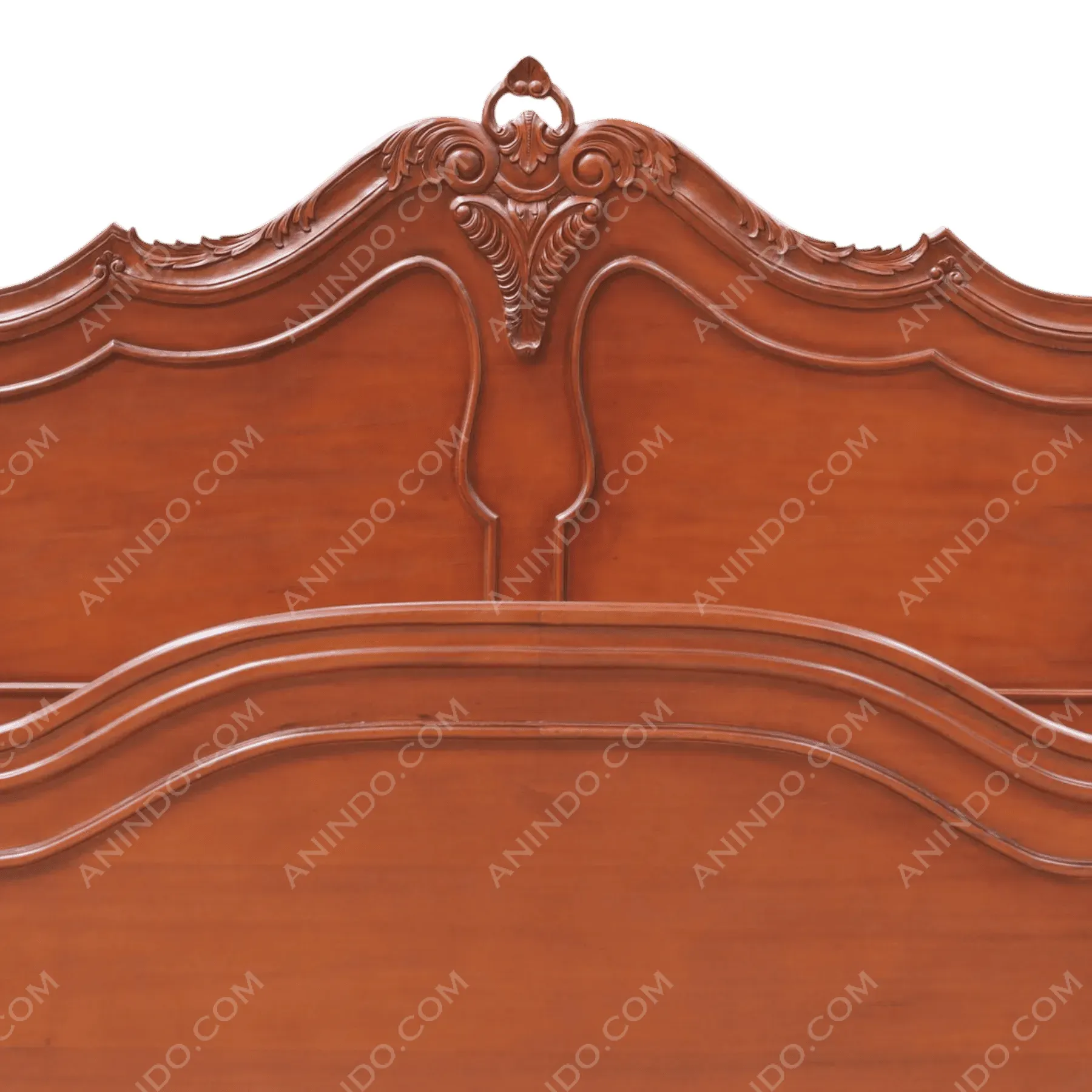 Victorian Scrolled Sleigh Bed - Image 2