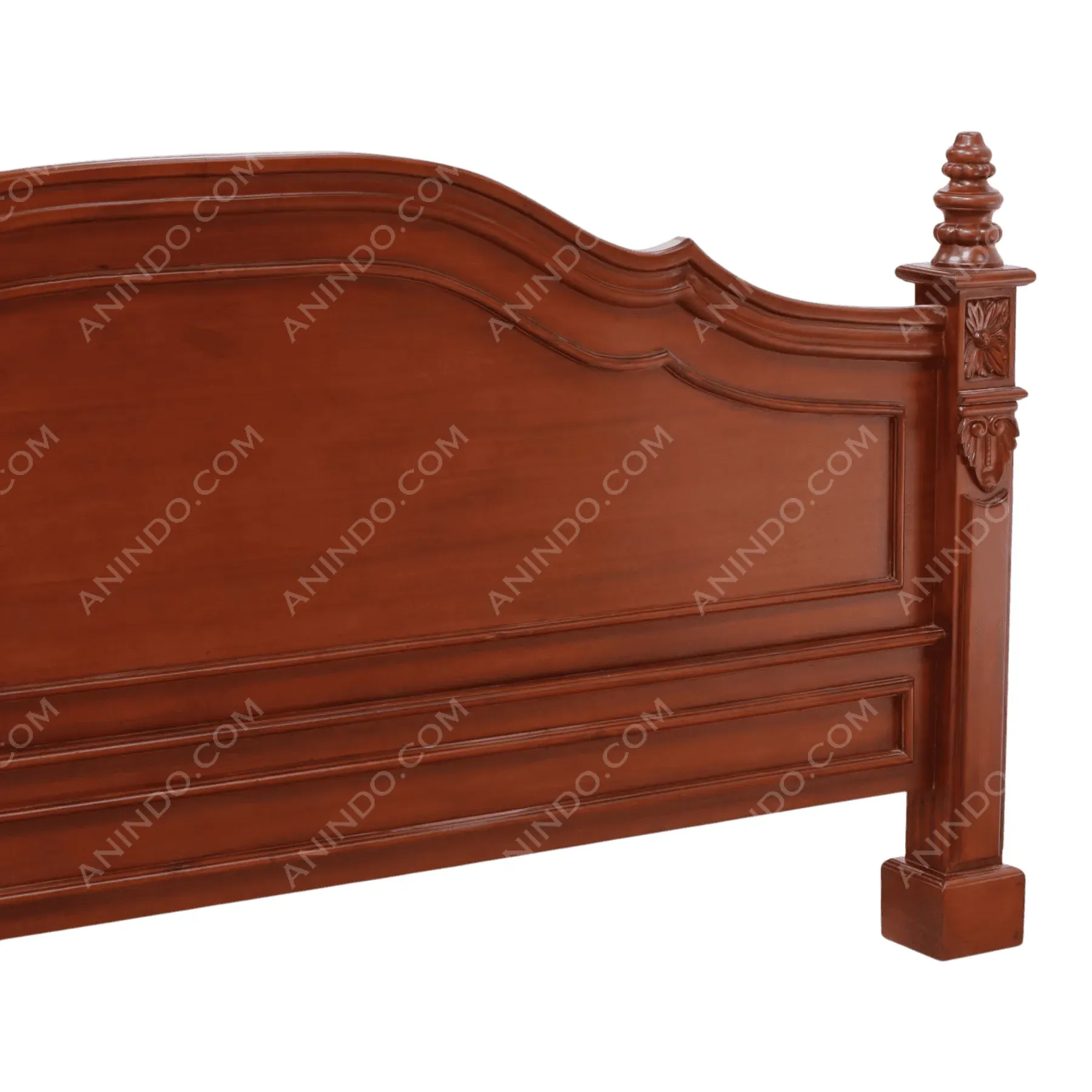 Victorian Scrolled Sleigh Bed - Image 5