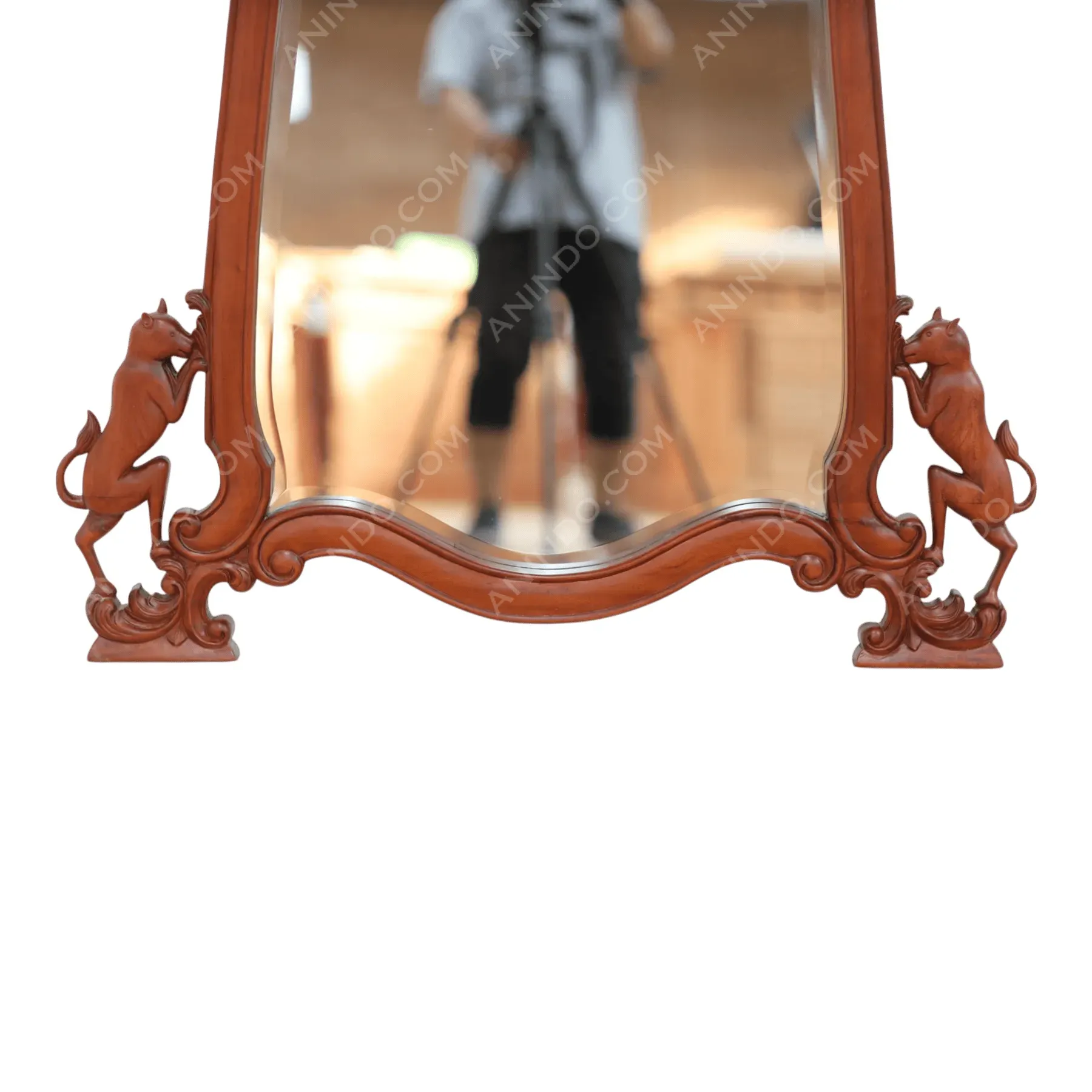 Carved Griffin Wall Mirror - Image 3