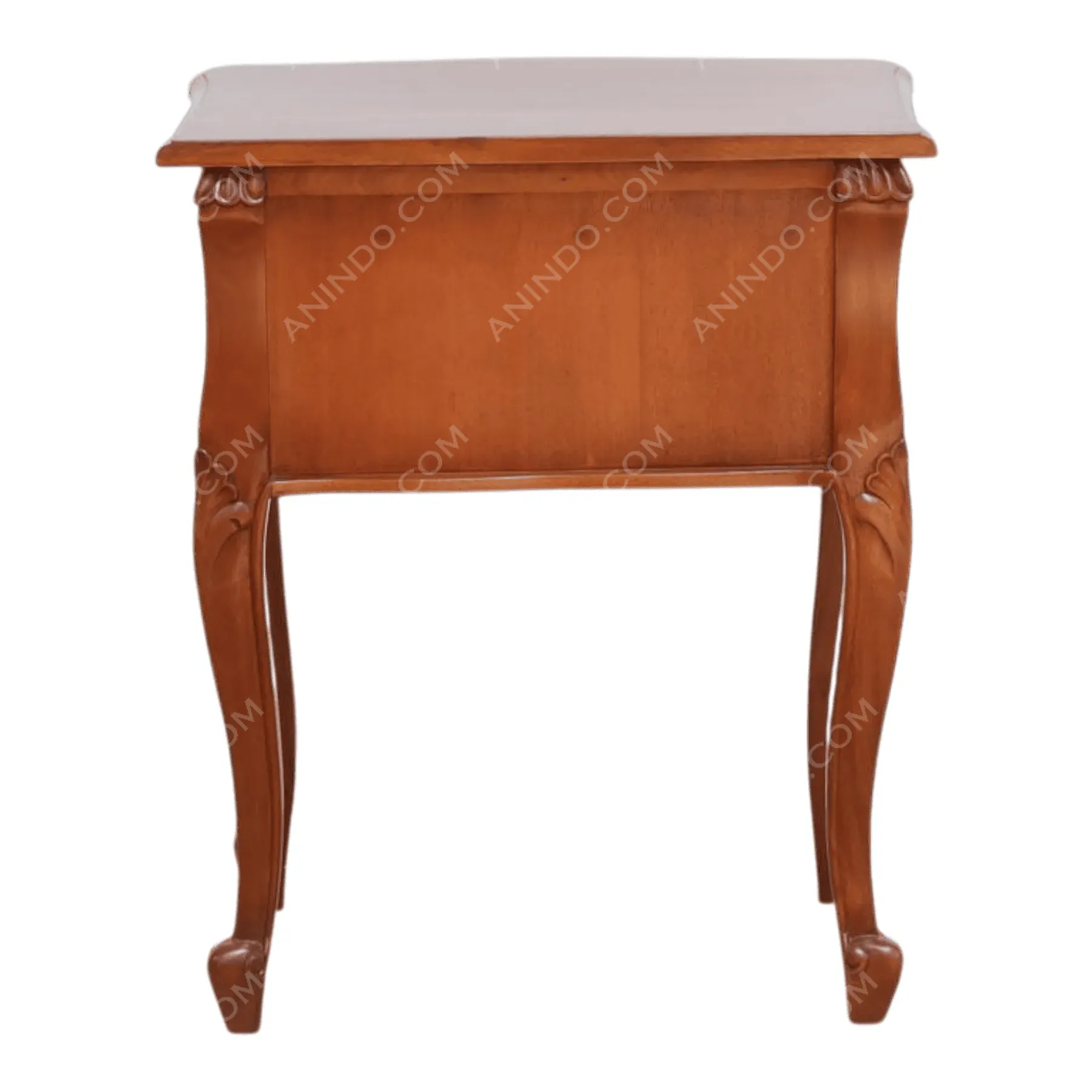 Rococo Carved Single-Drawer Nightstand - Image 6
