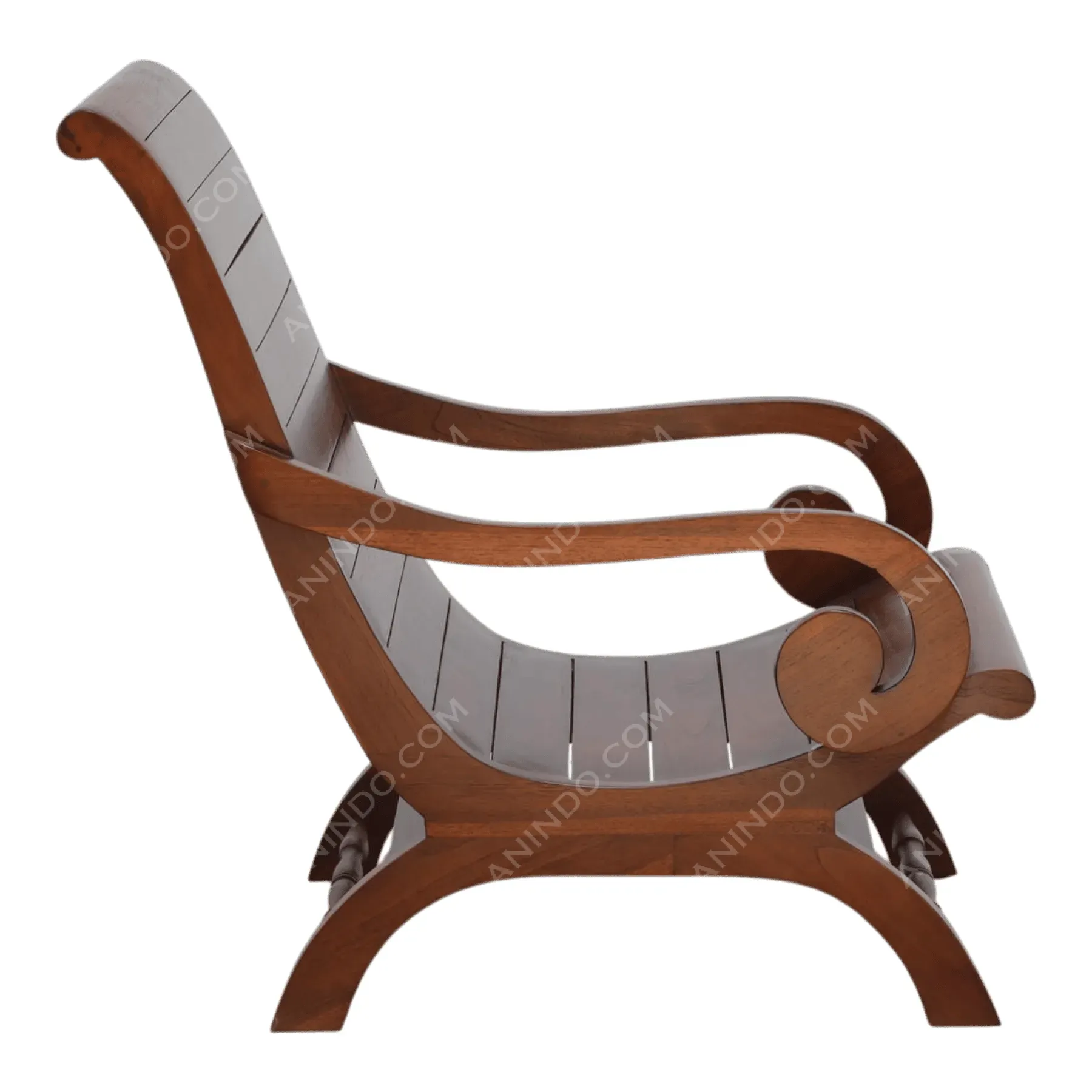 Planked Slat Reclining Chair - Image 5