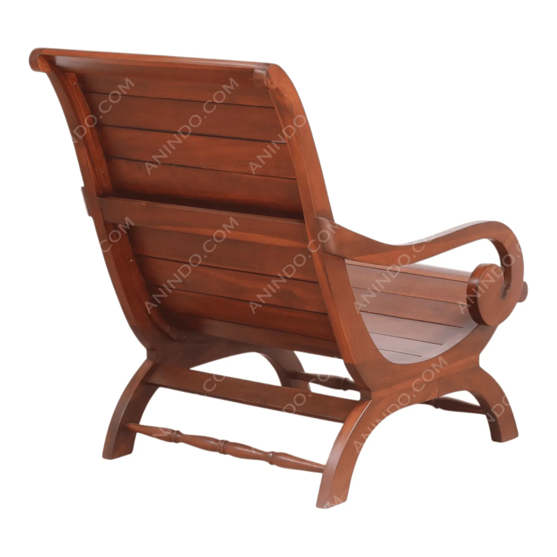 Planked Slat Reclining Chair - Image 6