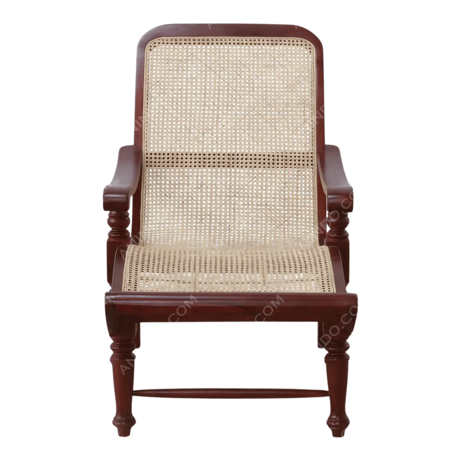 Folding Cane Planter's Chair