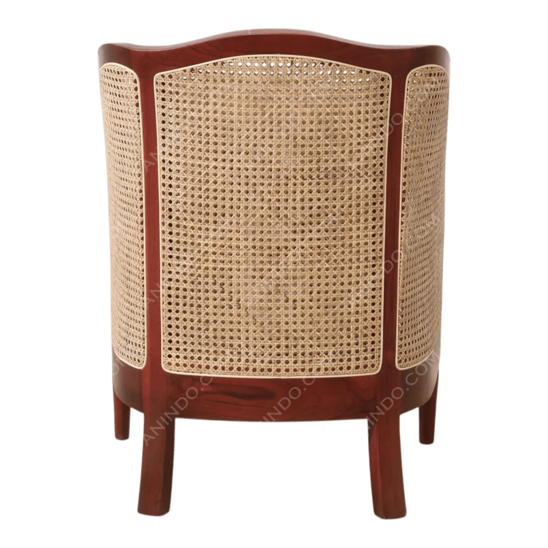 Upholstered Tub Chair with Cane Sides - Image 6