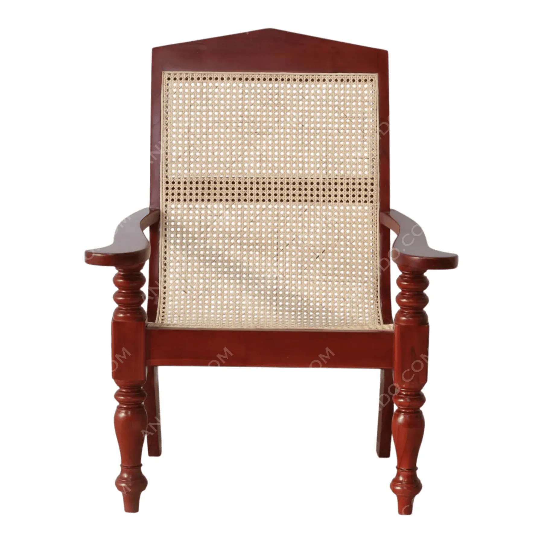 High-Back Cane Armchair
